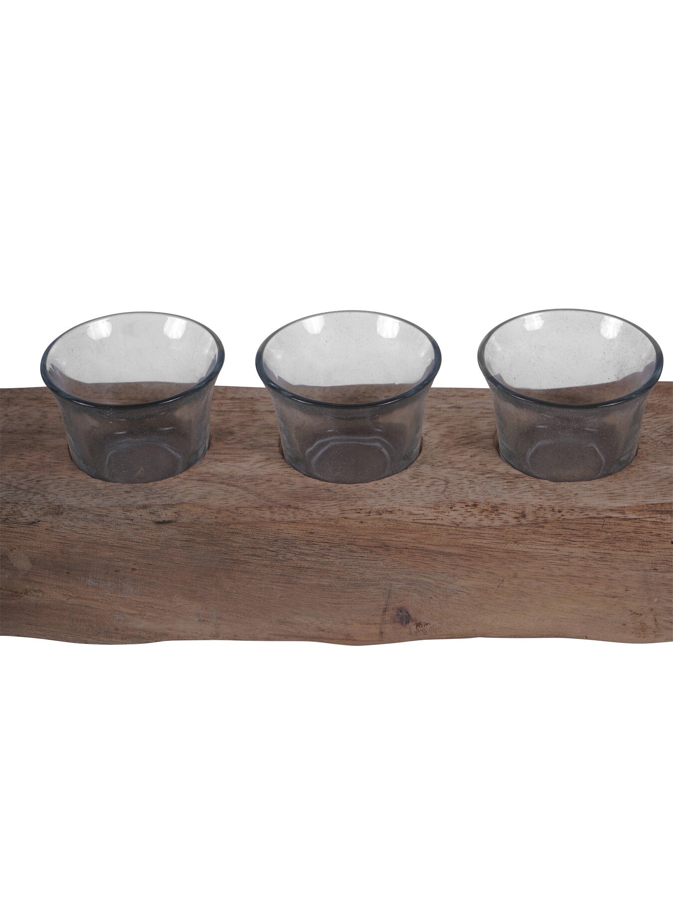 Vintage Wood 8 Light Tea Light Holder