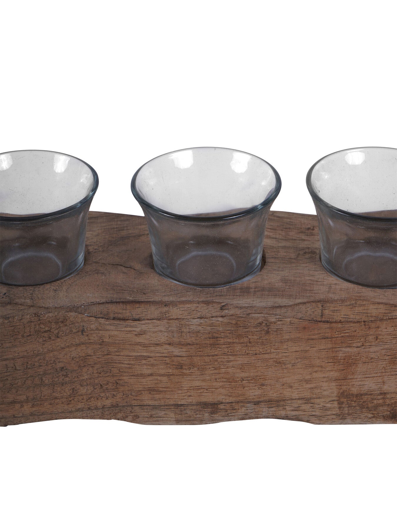Vintage Wood 5 Light Tea Light Holder