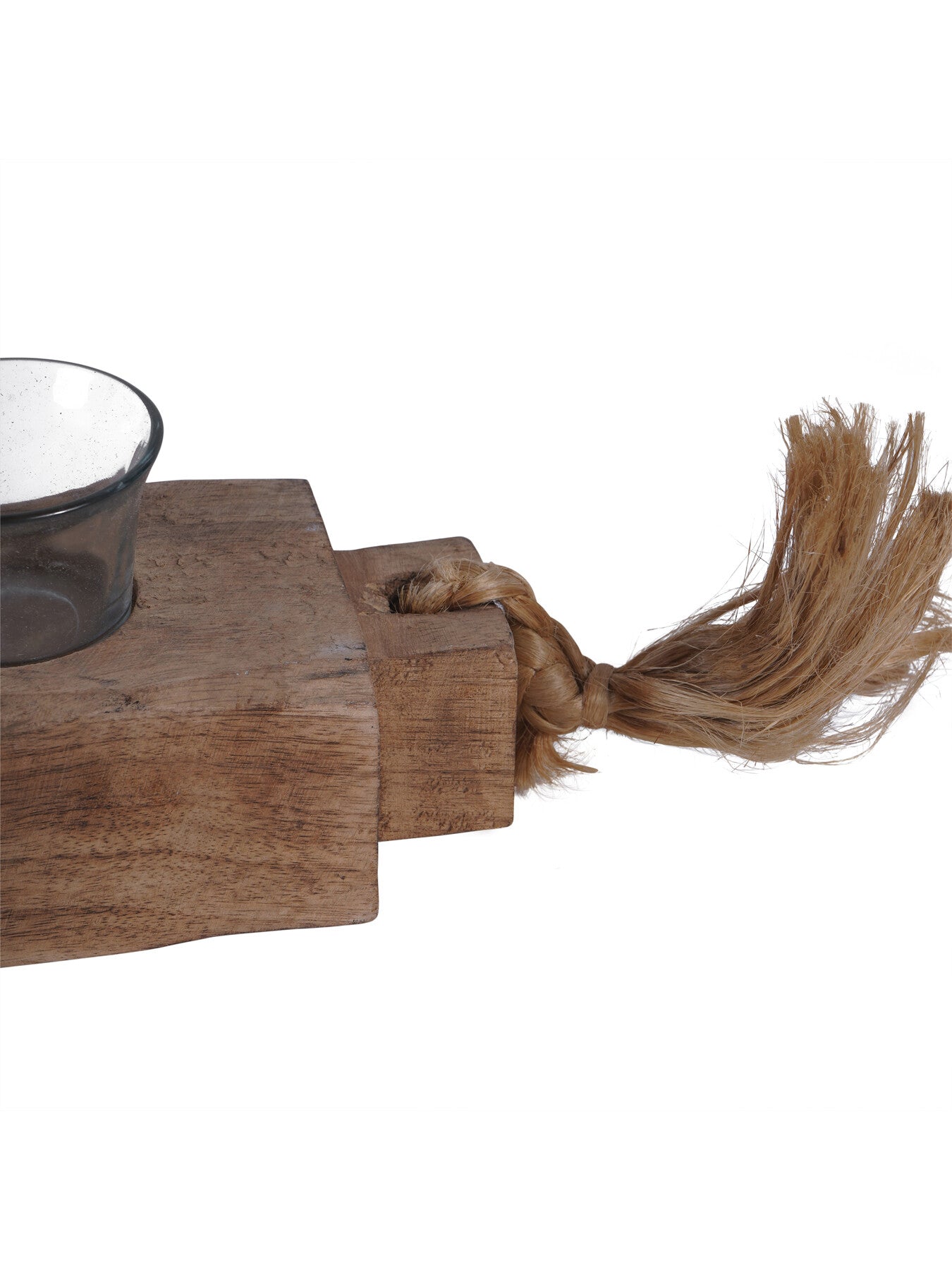 Vintage Wood 5 Light Tea Light Holder