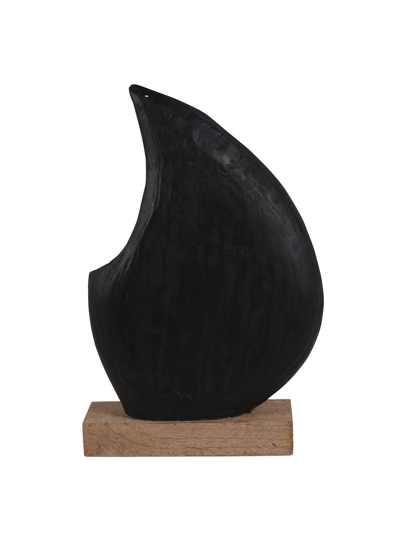 Hand Carved Solid Wood Sculpture Black