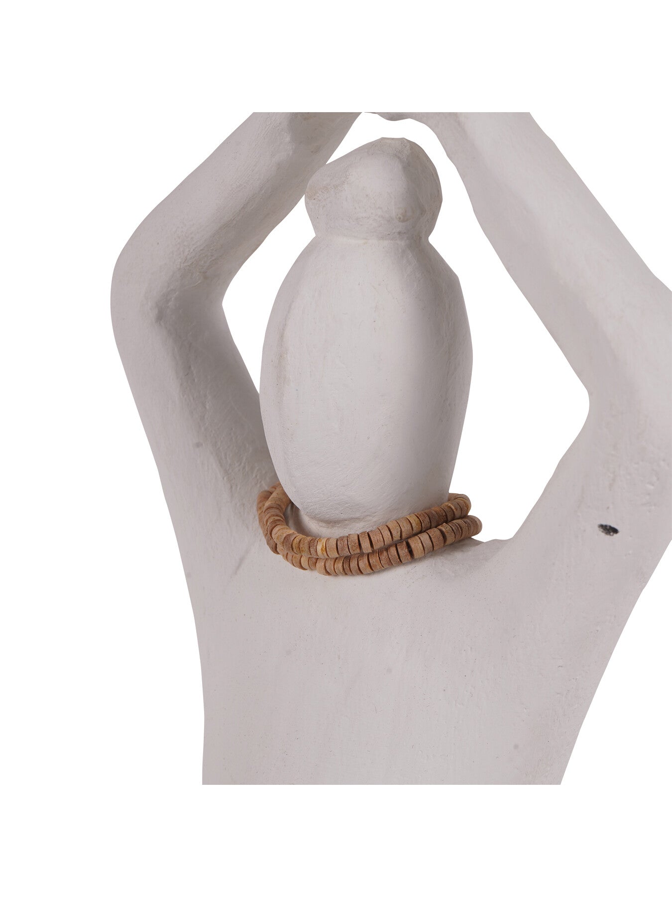 Hand Carved Yoga Lady  Large