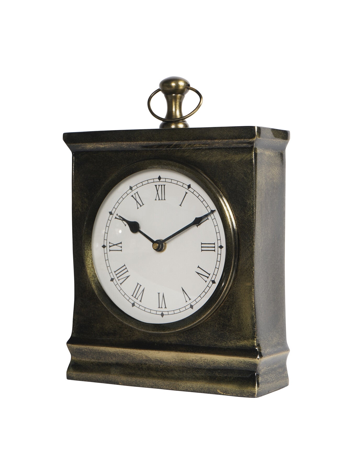 Taunton Antique Finish Mantel Clock Large