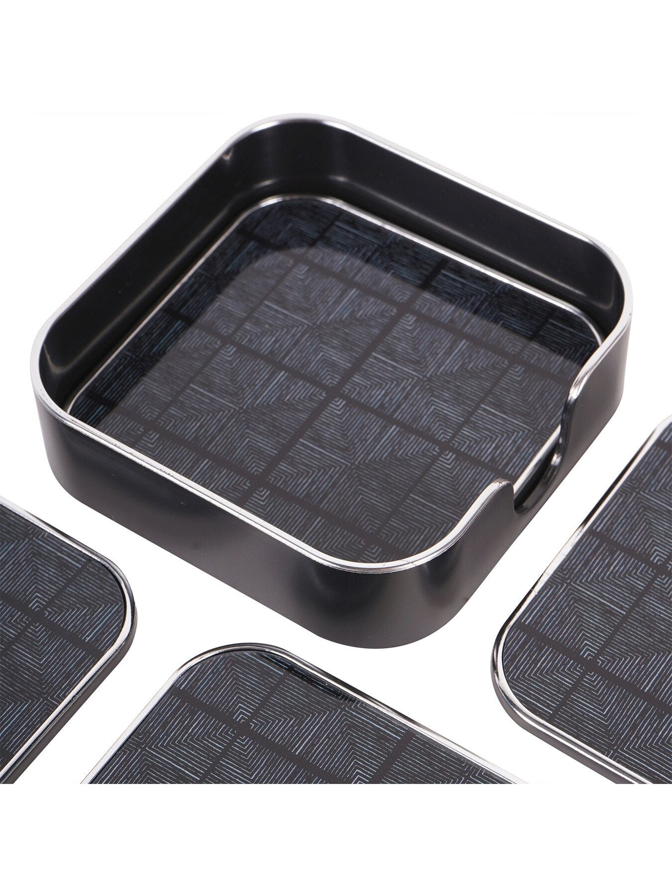 Squares Pattern Set of 4 Coasters