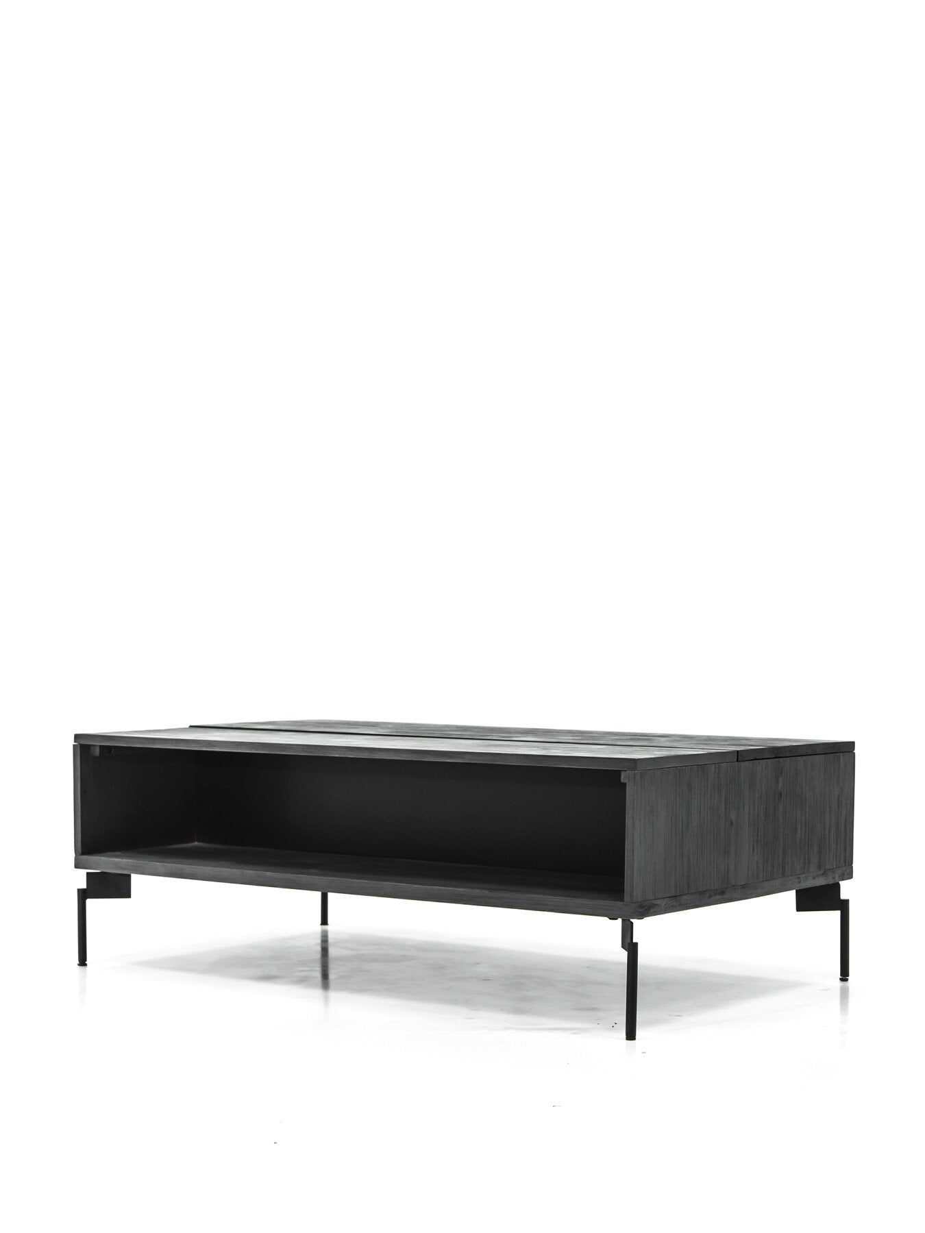 Bronks Black Coffee Table with Motion Top Mech