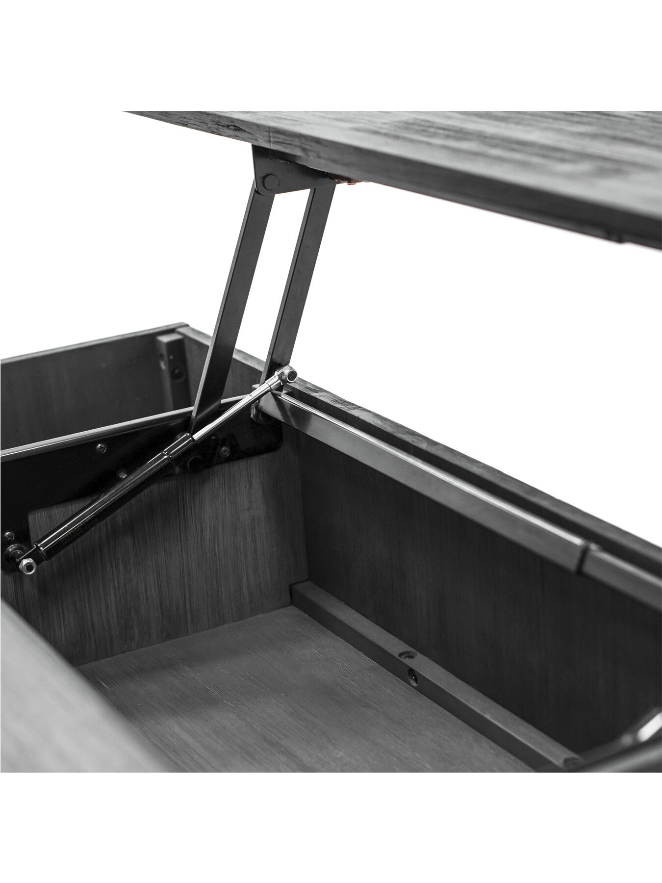 Bronks Black Coffee Table with Motion Top Mech