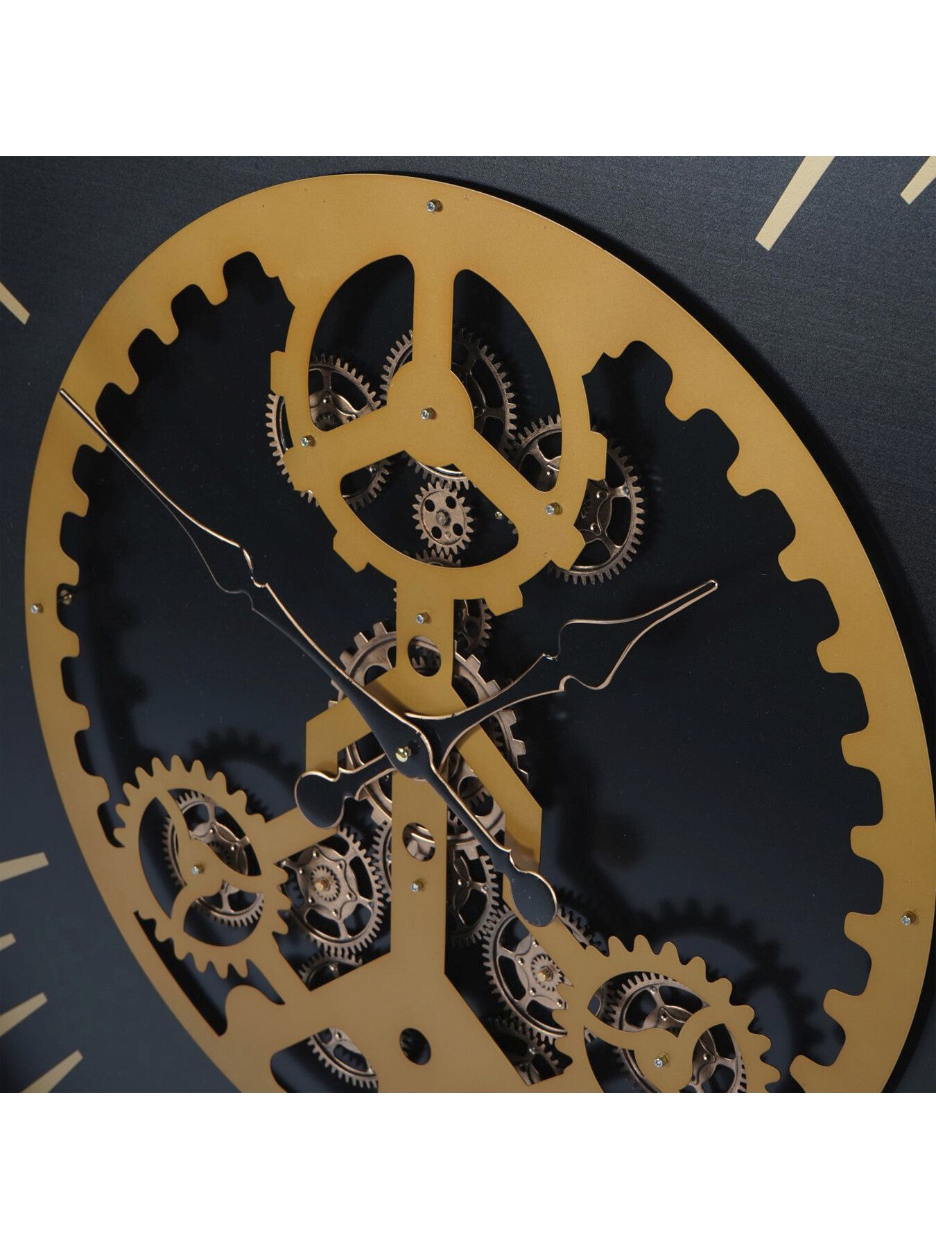 Palladium Wall Clock with Centre Moving Dials 100