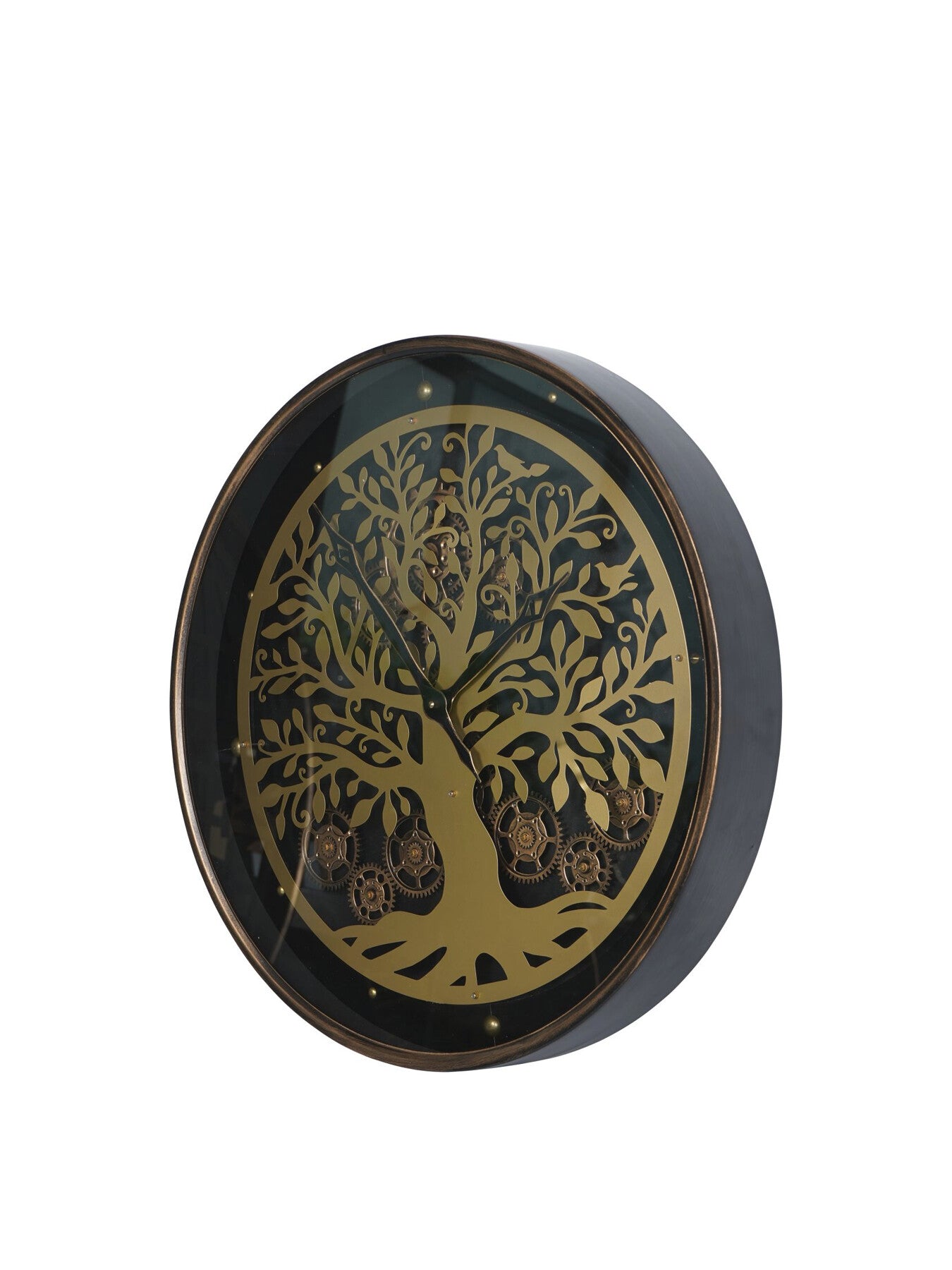 Viking Tree Wall Clock with Moving Dials 60cm