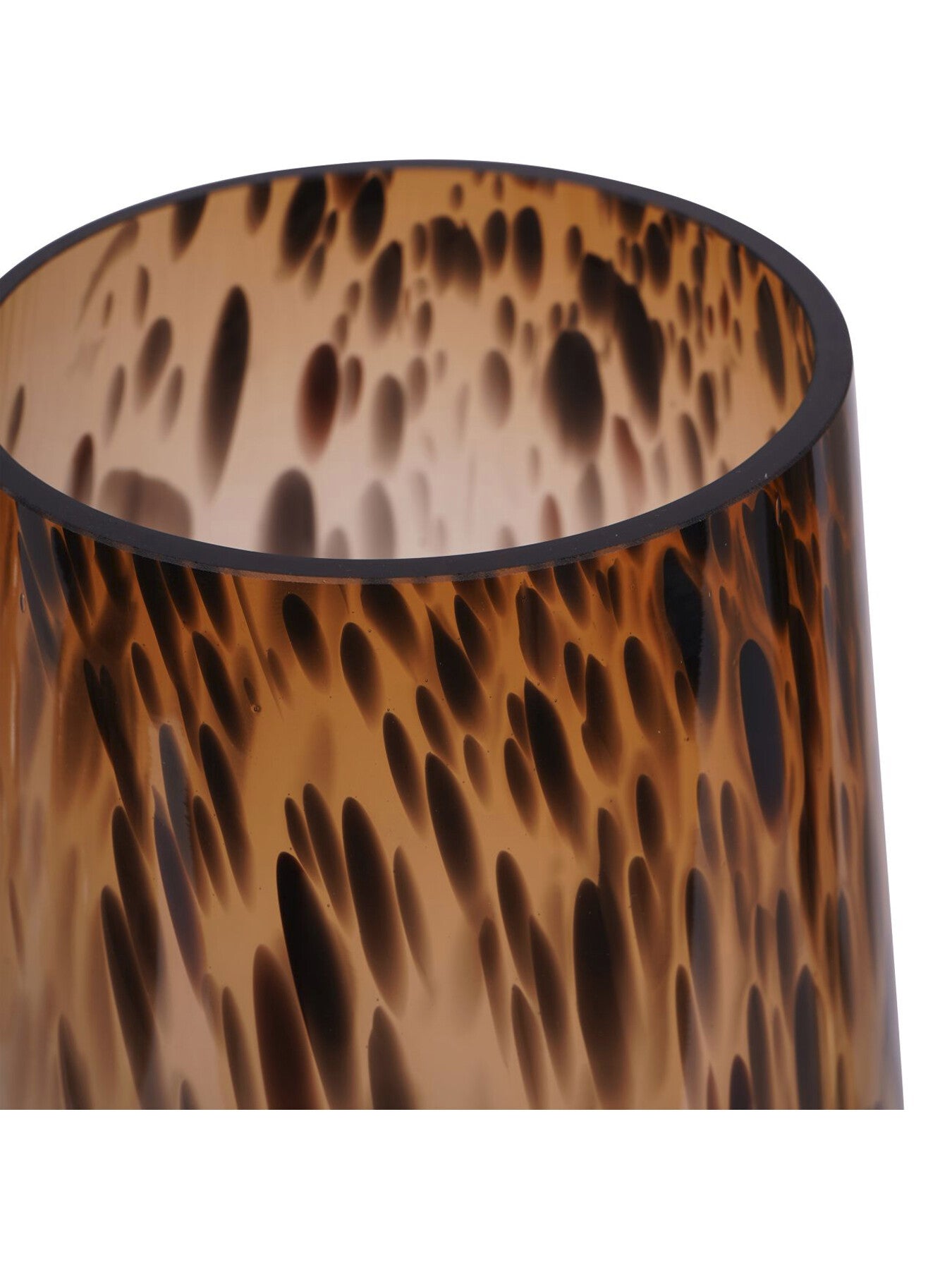 Savanna Glass Vase with Brass Base 50cm