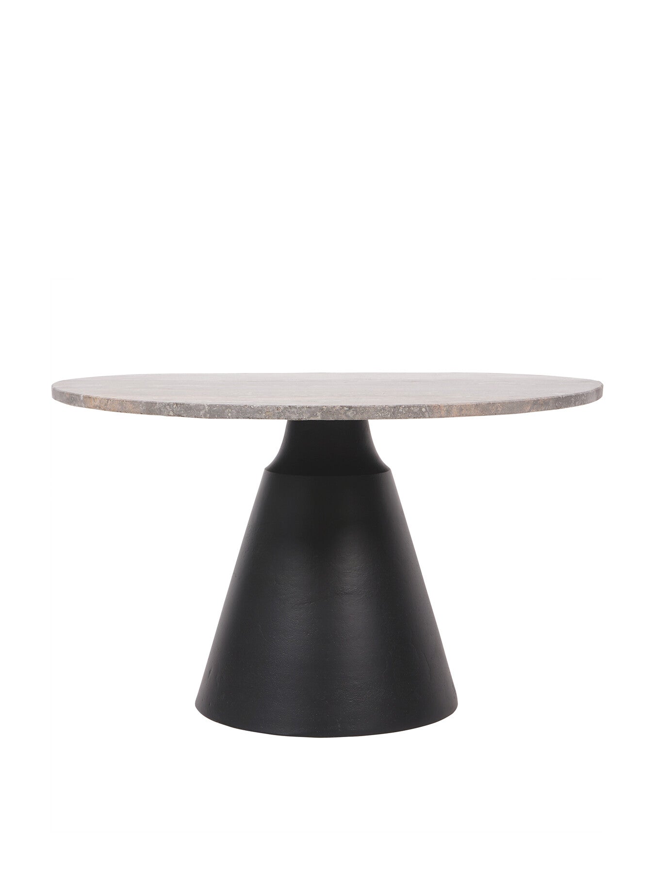 Clifton II Charcoal Black and Dark Travertine Coffee Table