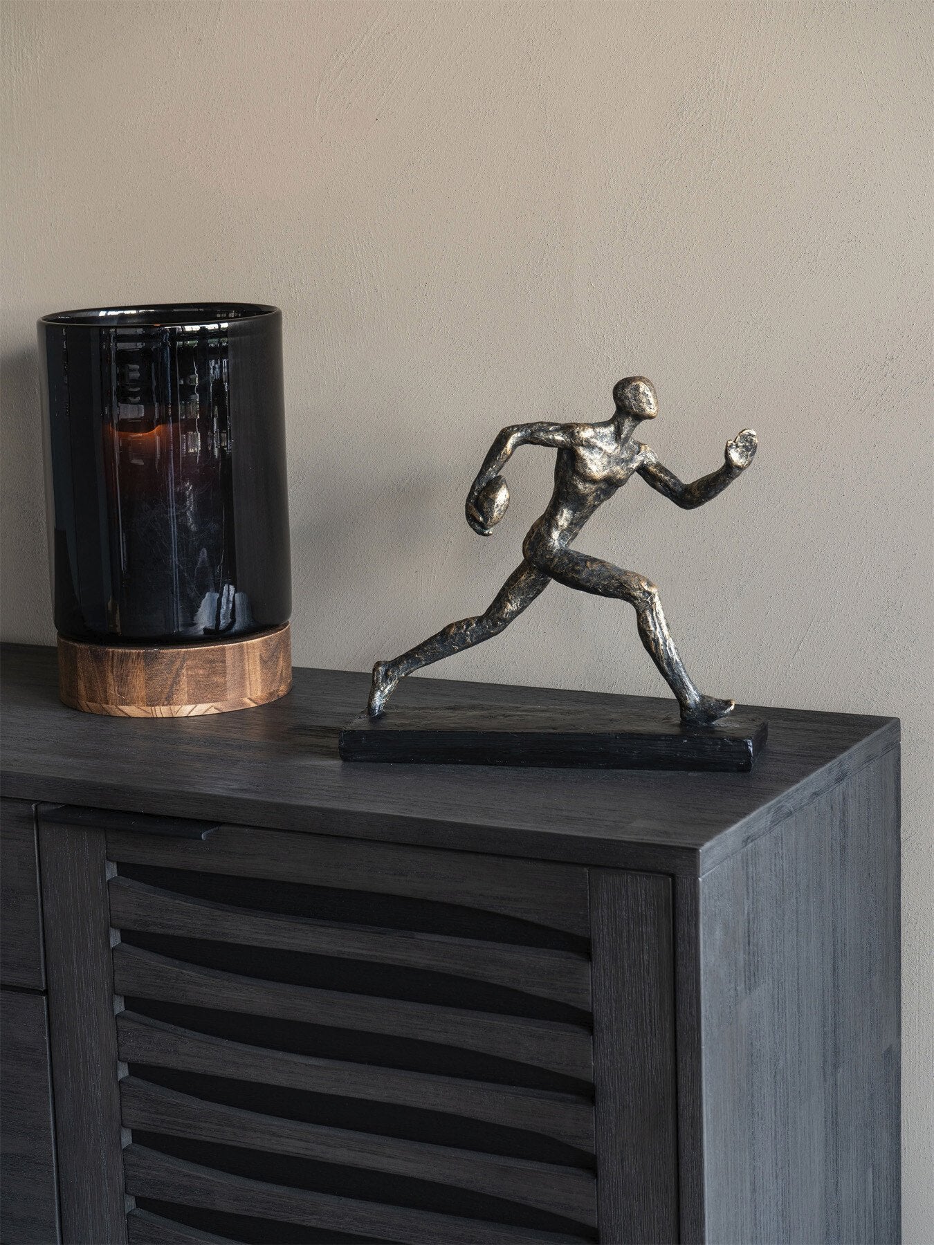 Rugby Player Sculpture