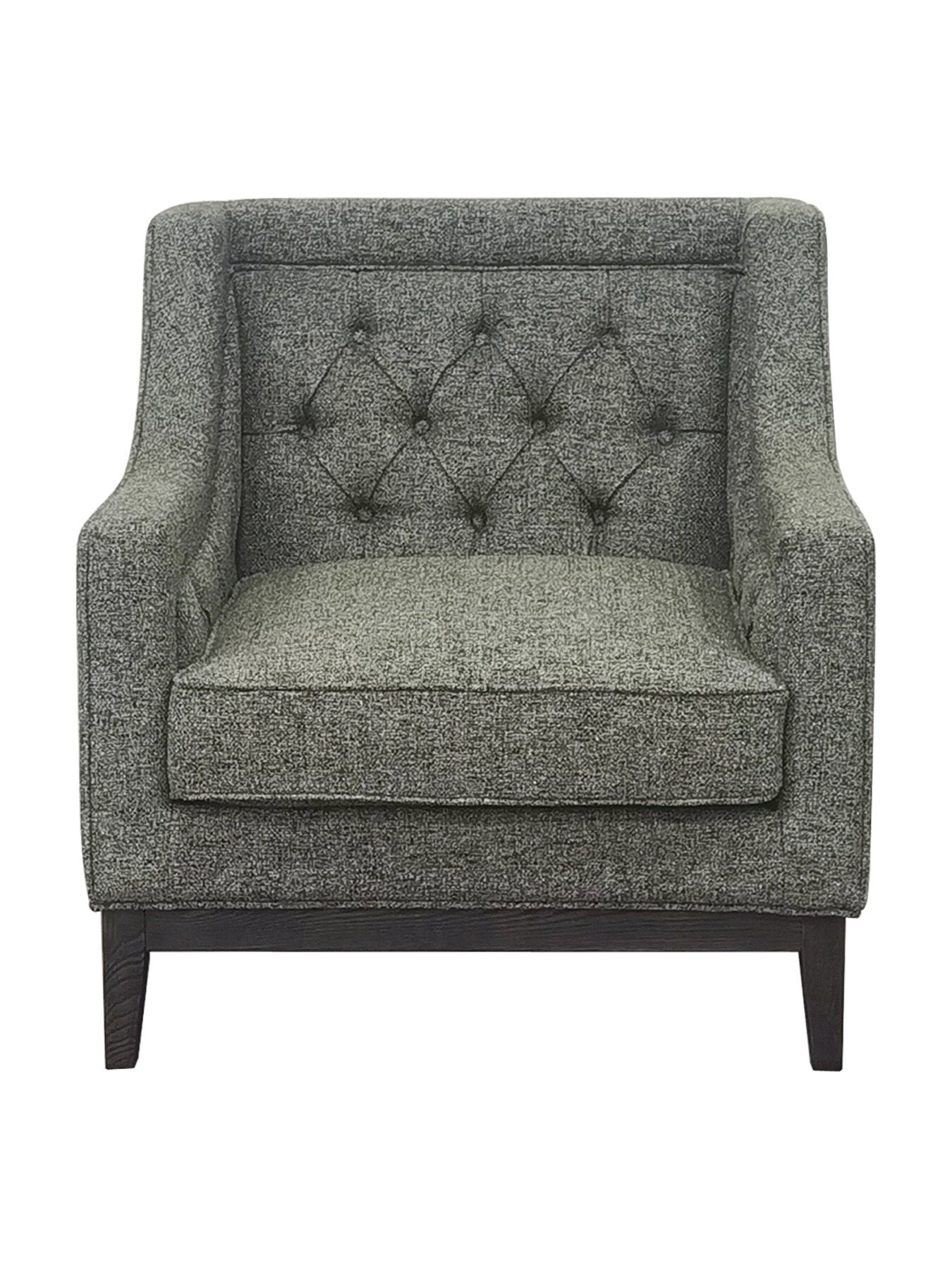 Theodore Buttoned Armchair Forest Green
