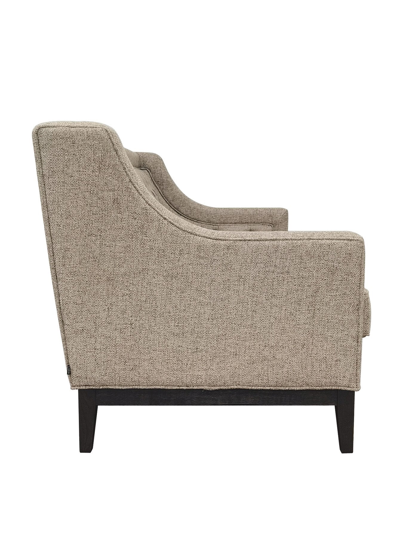 Theodore Buttoned Sofa Dark Taupe