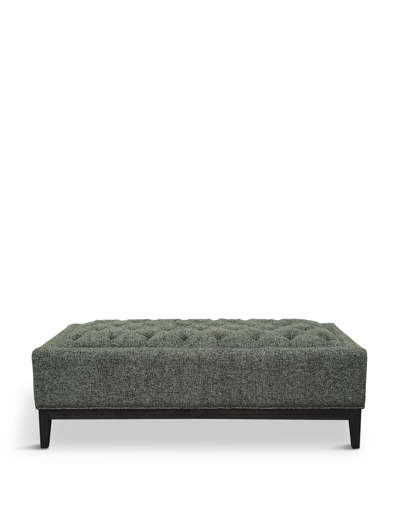 Theodore Buttoned XL Ottoman Forest Green