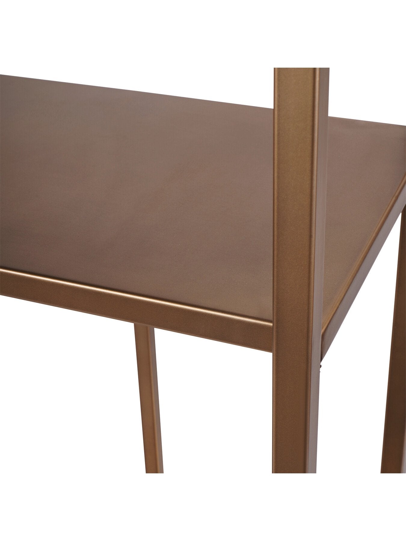 Brooks Tall Shelving Unit Brushed Champagne