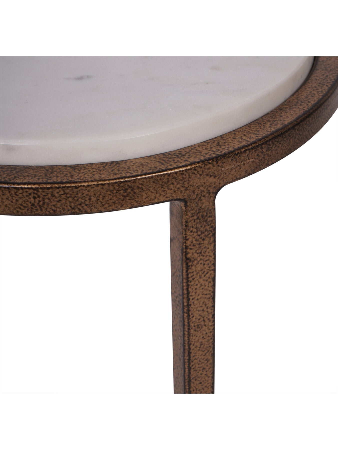 Iota Accent Table White Banswara Marble