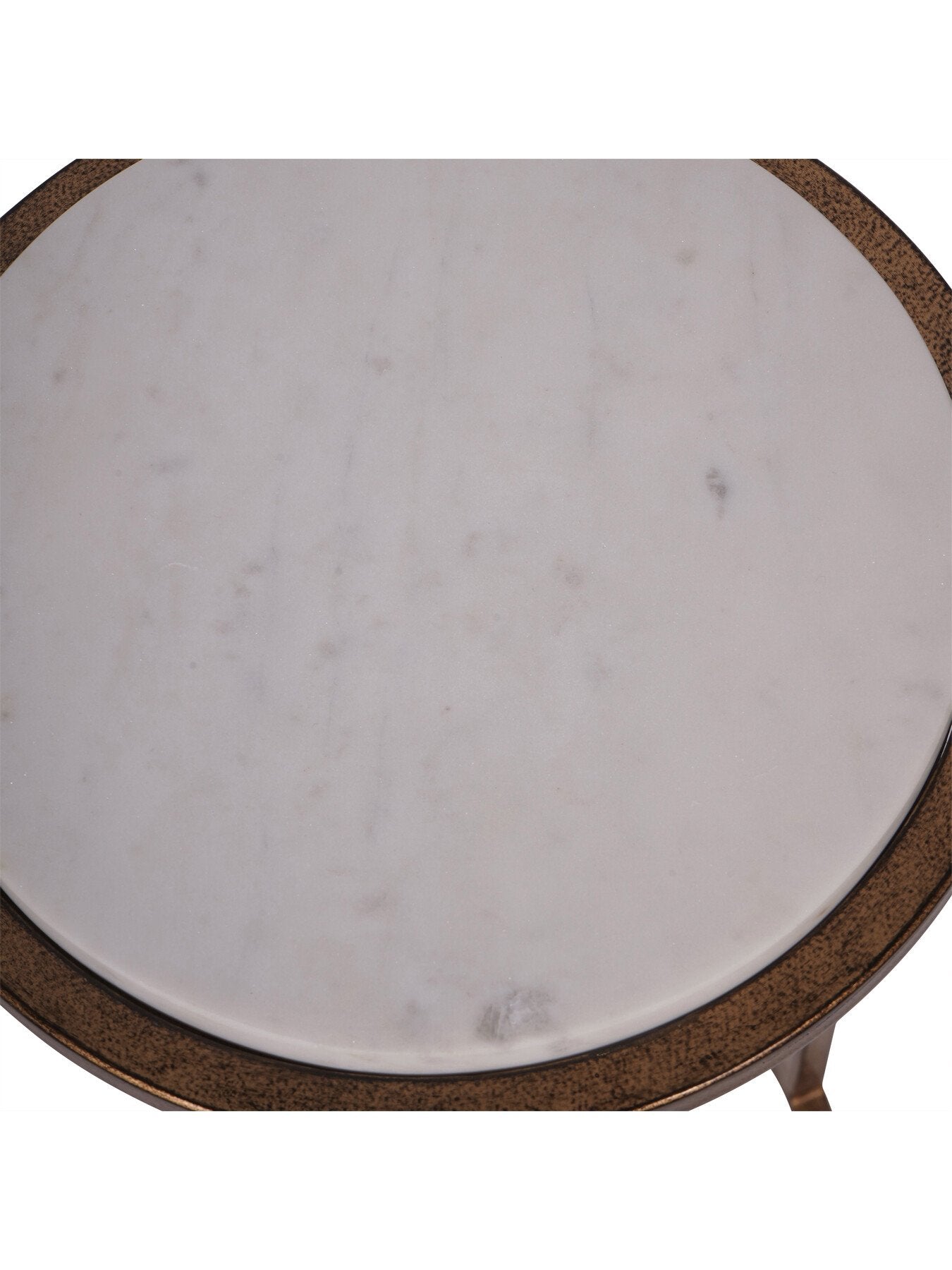 Iota Accent Table White Banswara Marble