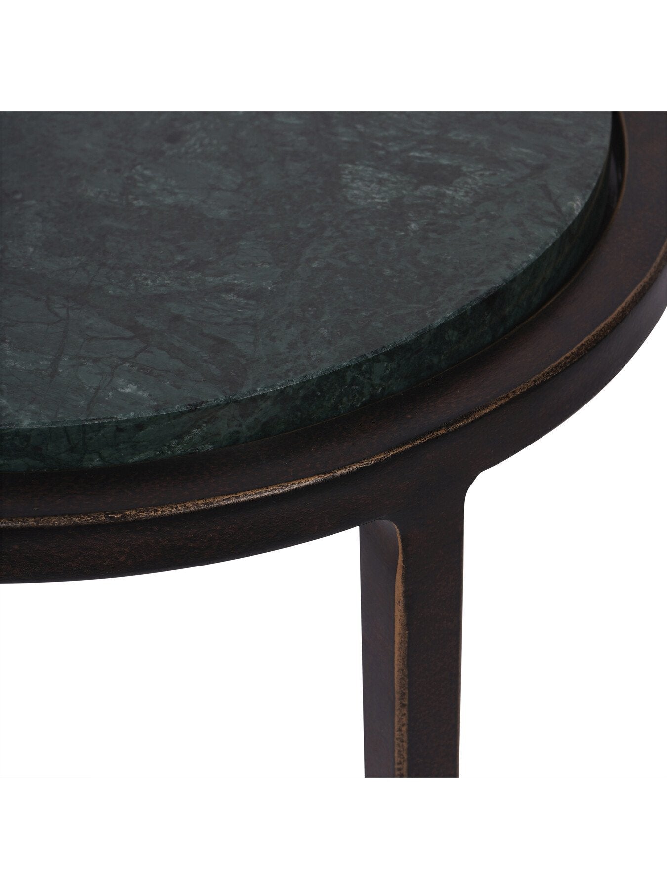 Iota Accent Table Green Panna Marble