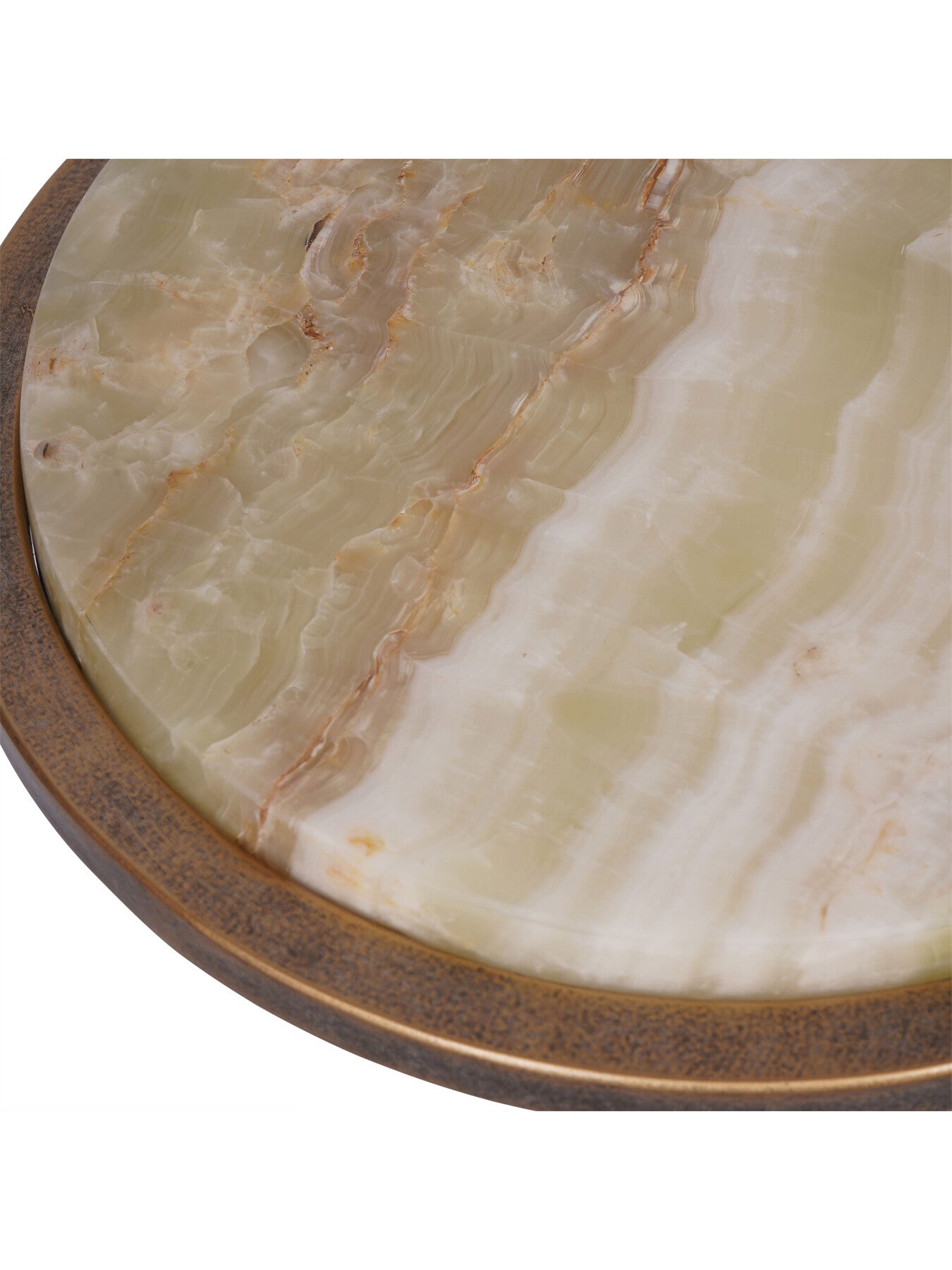 Iota Accent Table Green Onyx