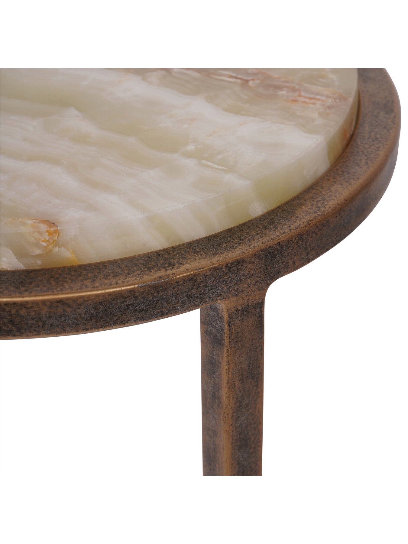 Iota Accent Table Green Onyx