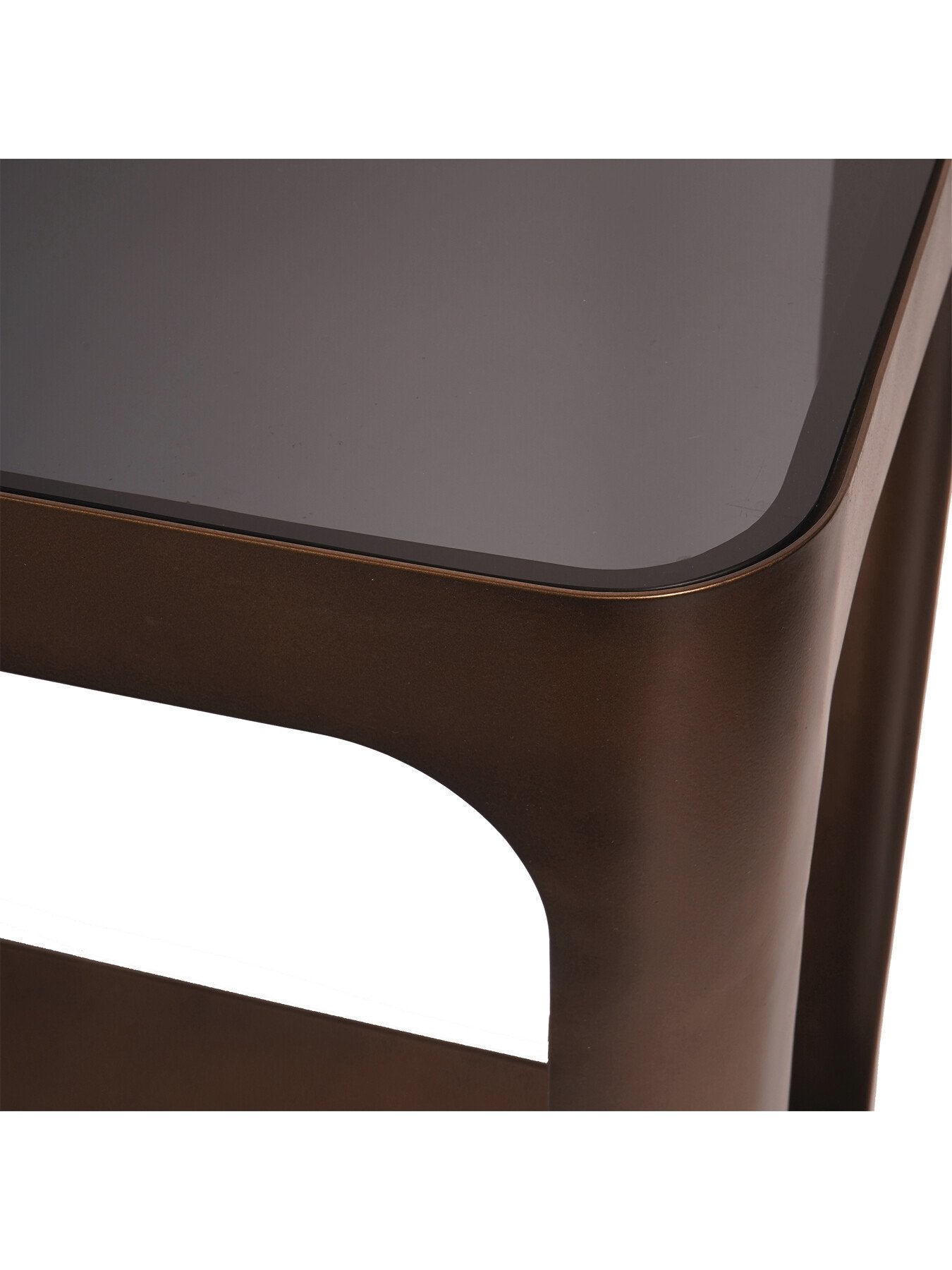 Thorpe Metal and Glass Console Table