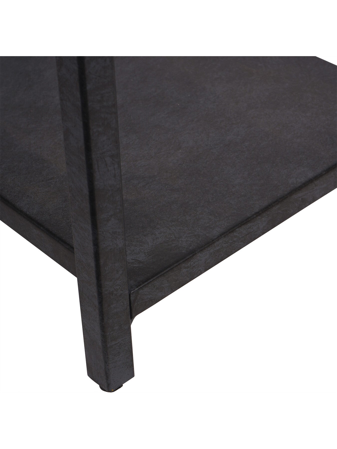 Brooks Tall Metal Shelving Unit Mottled Black
