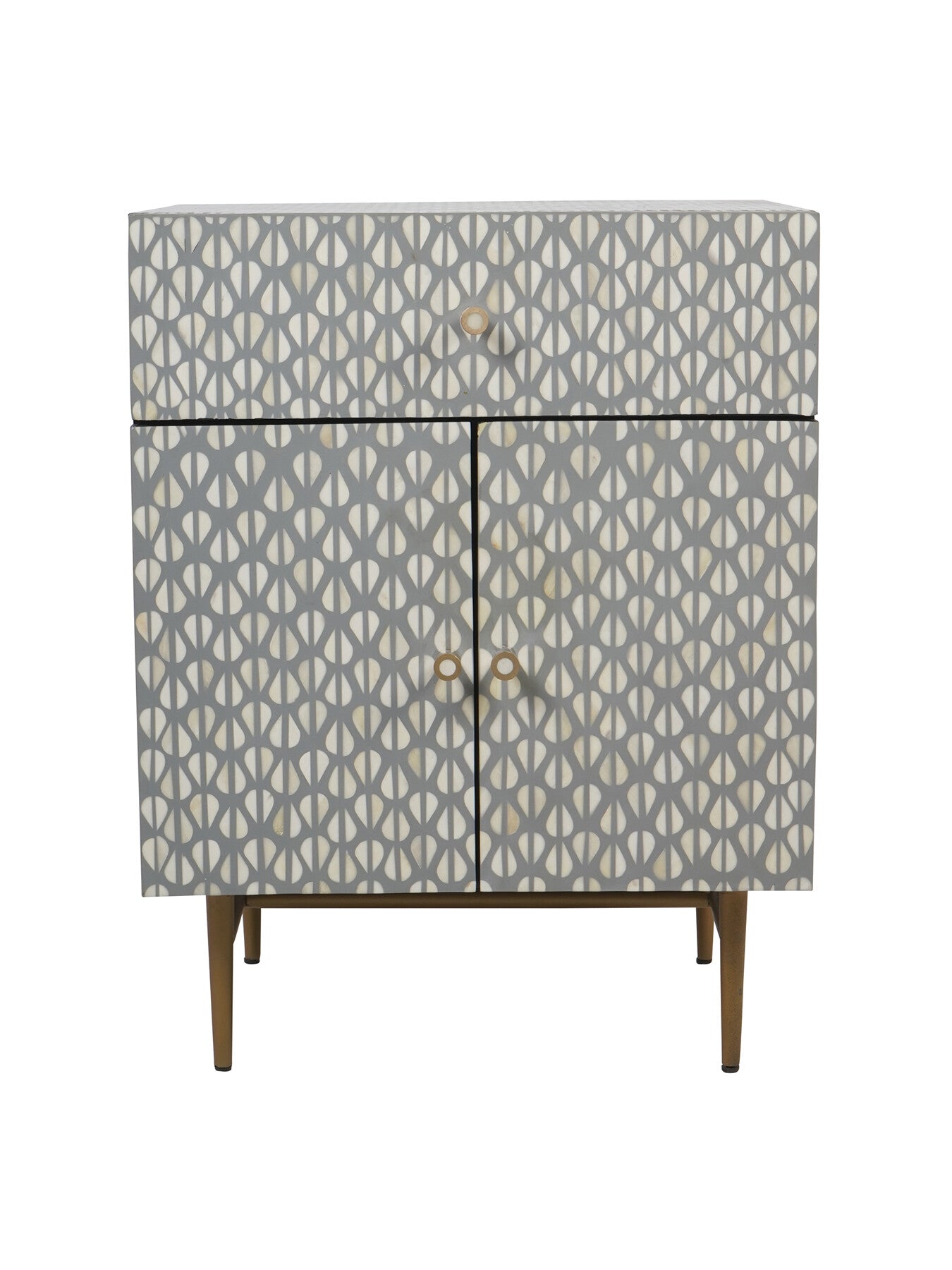 Burgess Bone Inlay 2 Door Bedside
