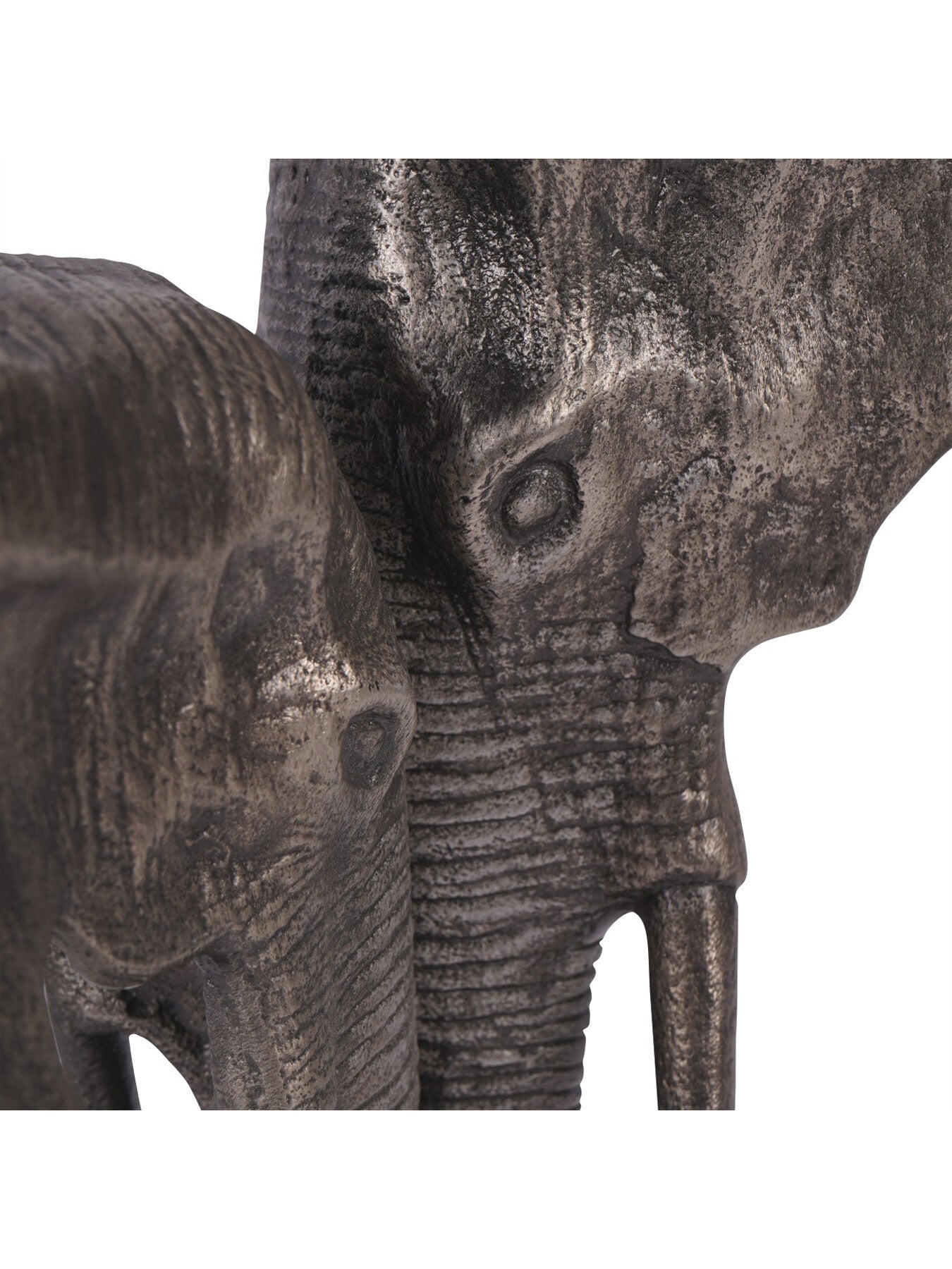 Kariba Cast Aluminium Nuzzling Elephants Sculpture