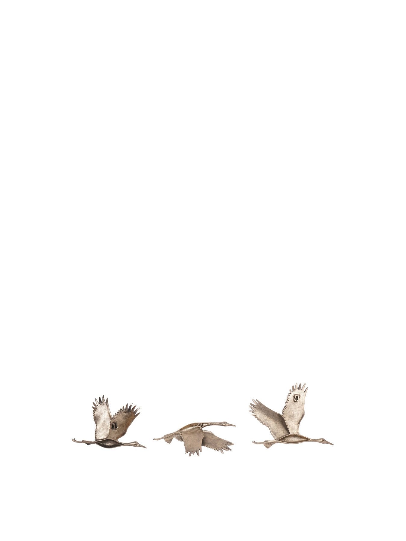 Crane Trio Cast Aluminium Wall Art
