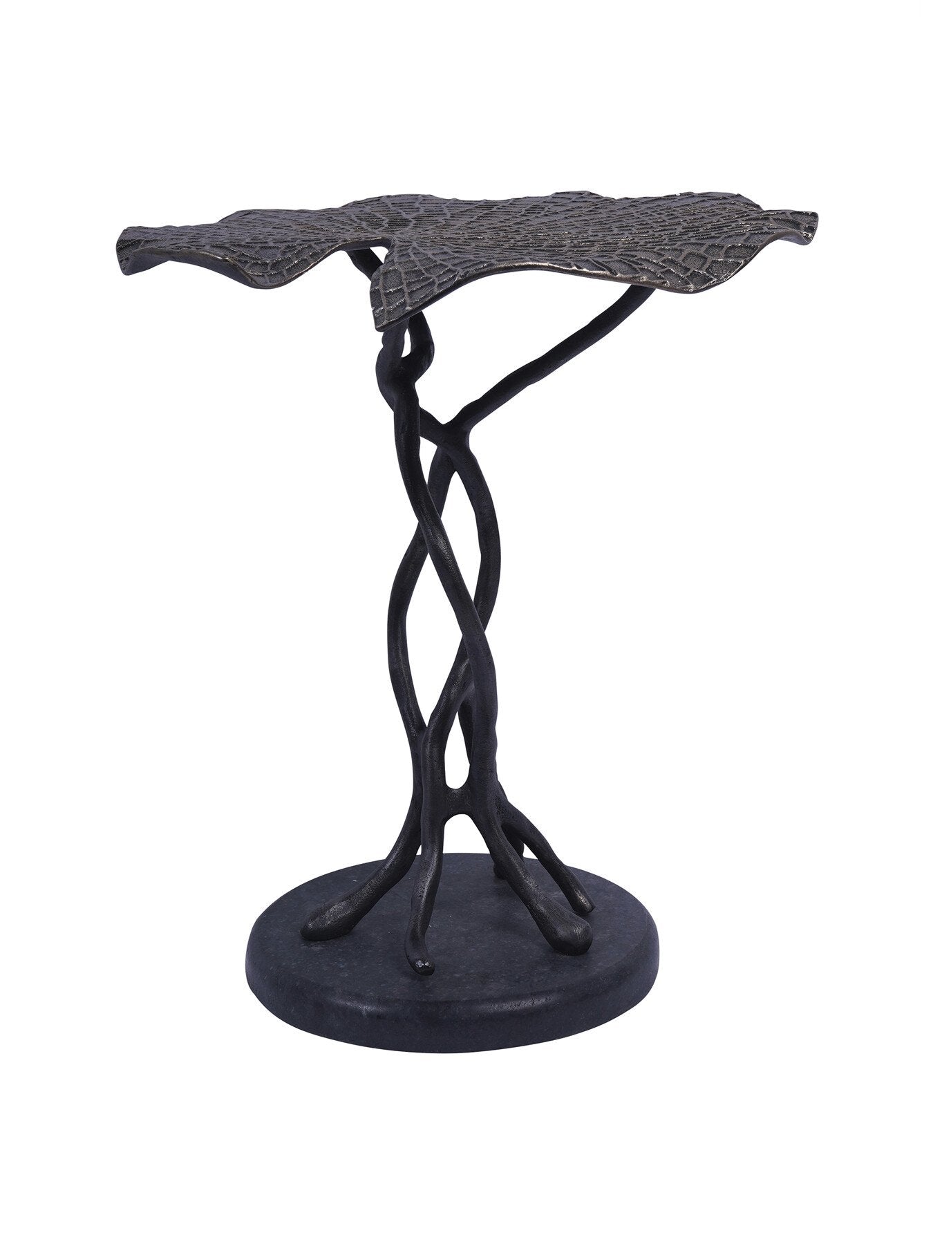 Lily Pad Leaf Side Table in Cast Aluminium