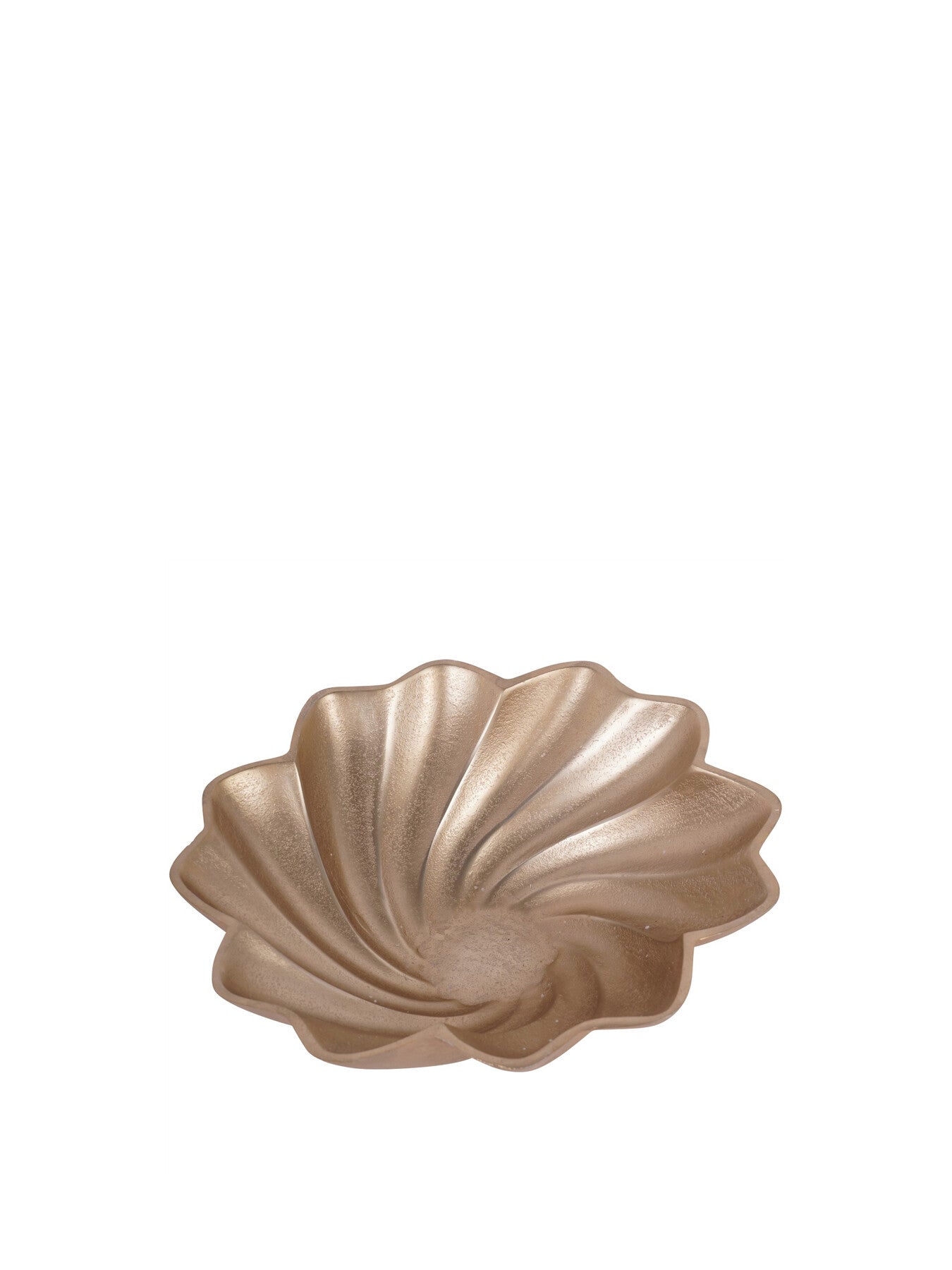 Marin Scallop Round Bowl Champagne Gold