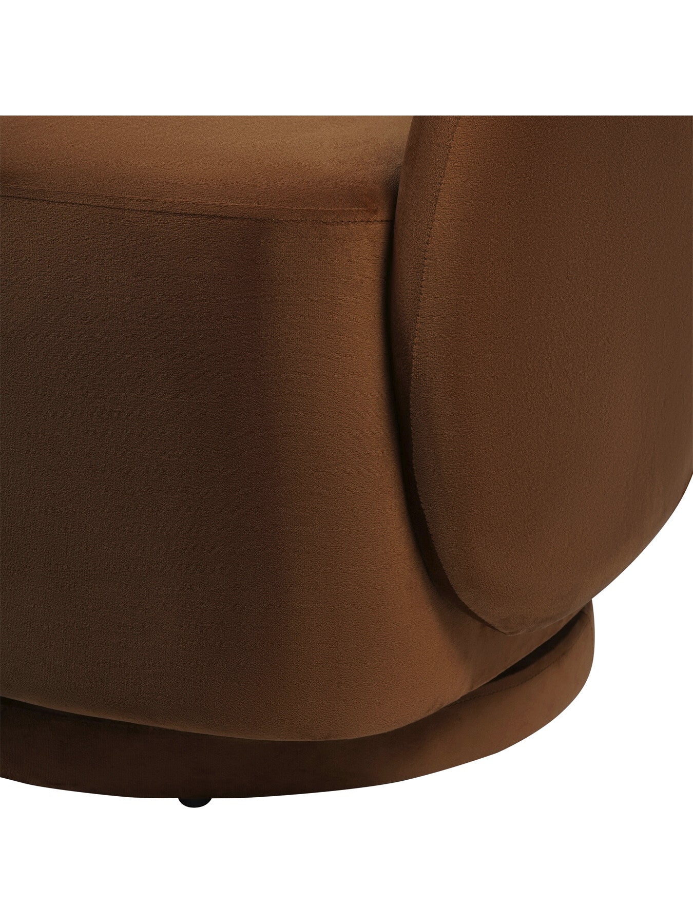 Bingham Upholstered Swivel Chair Soft Caramel