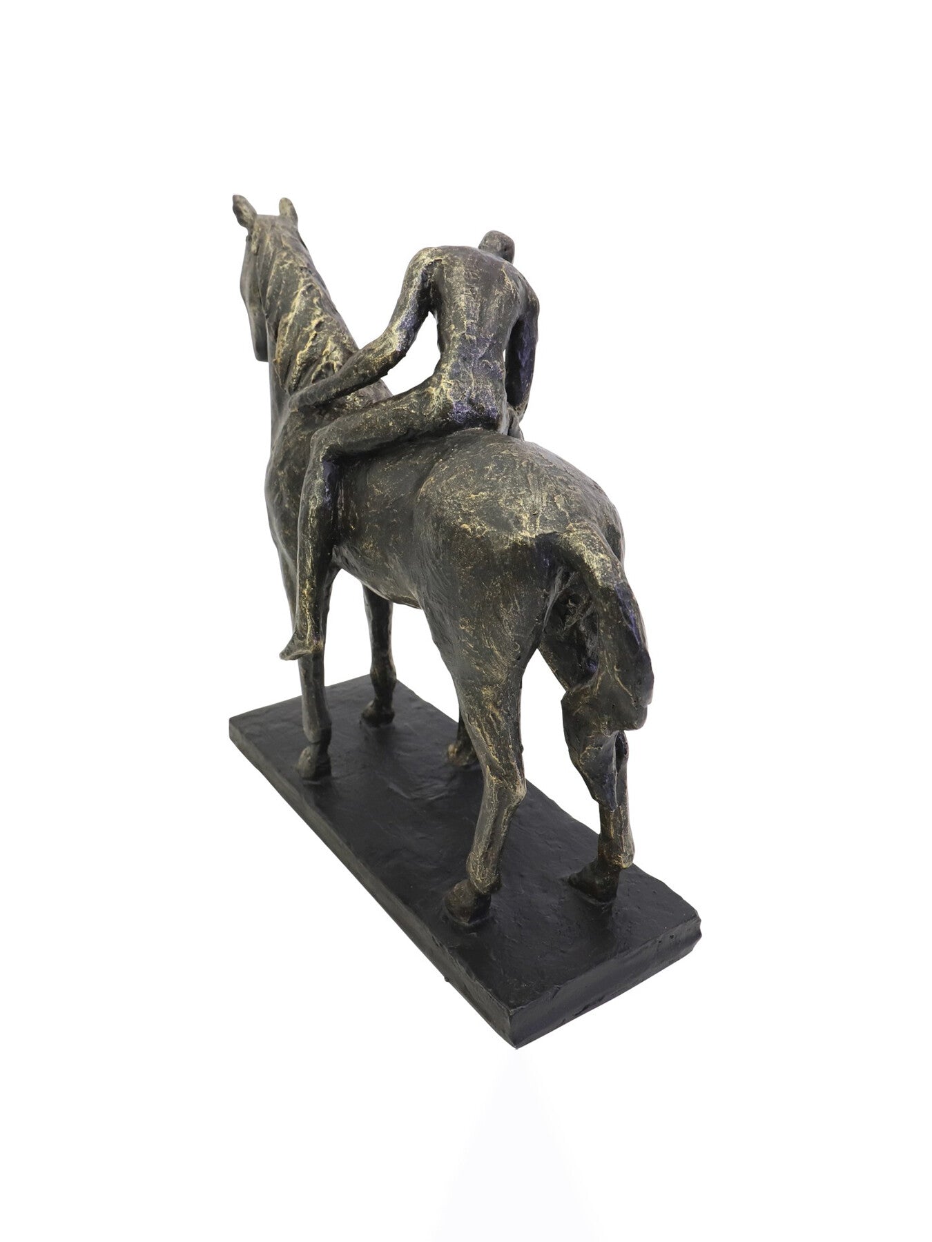 Kissing Couple with Horse  Sculpture