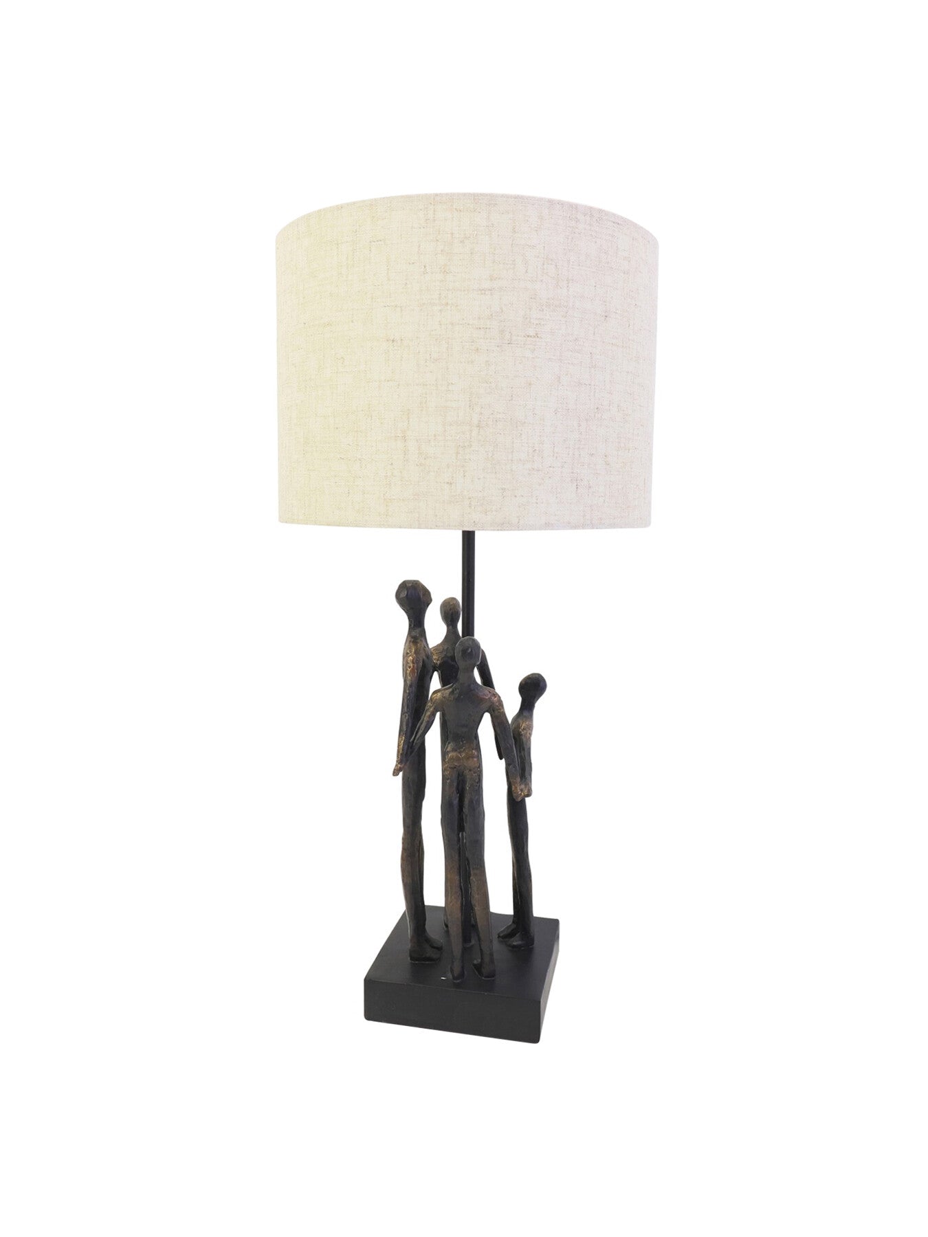 Family Sculpture Lamp with Shade
