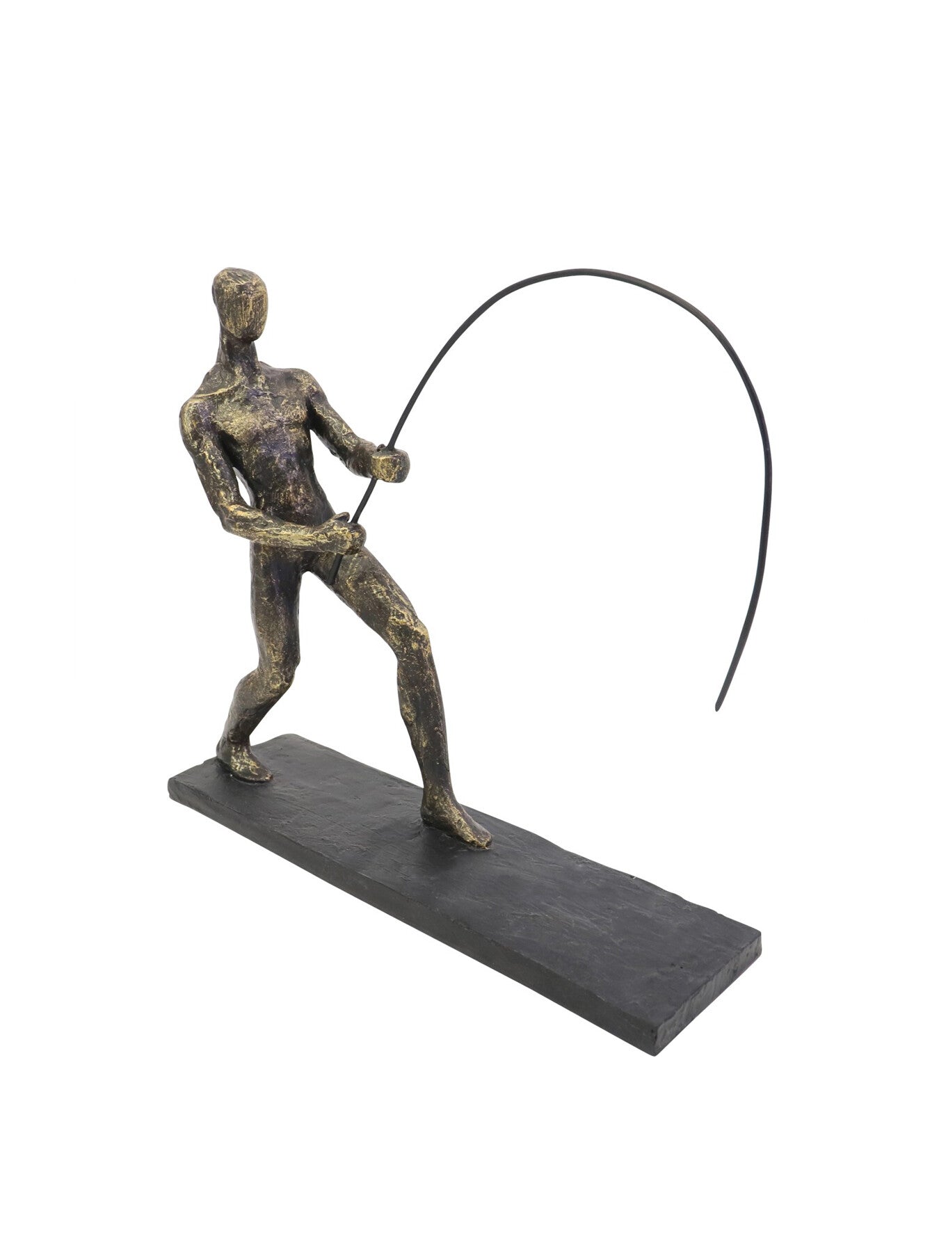Fishing Sculpture on Stand