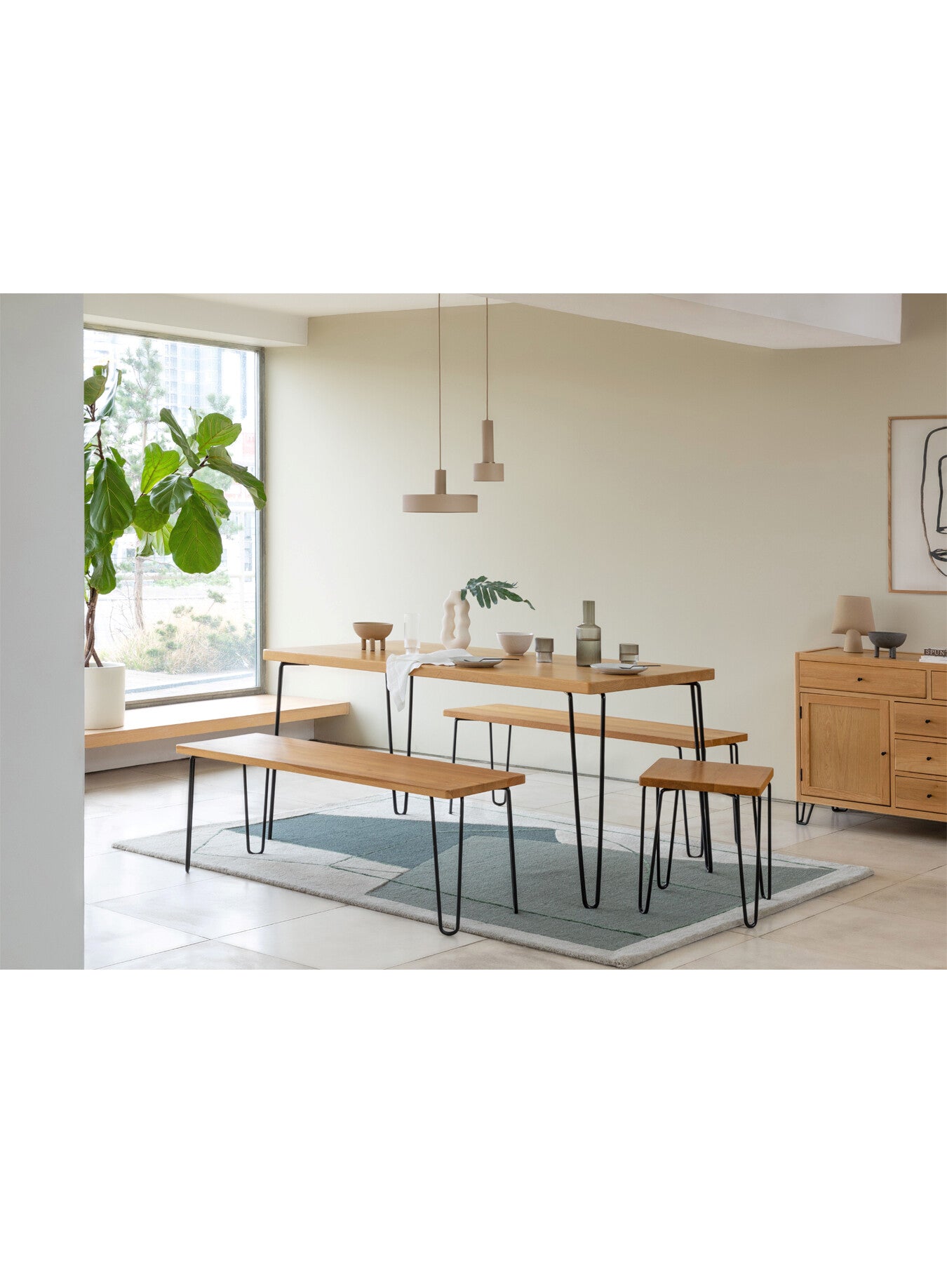Brunel Dining Table Rectangular Oak