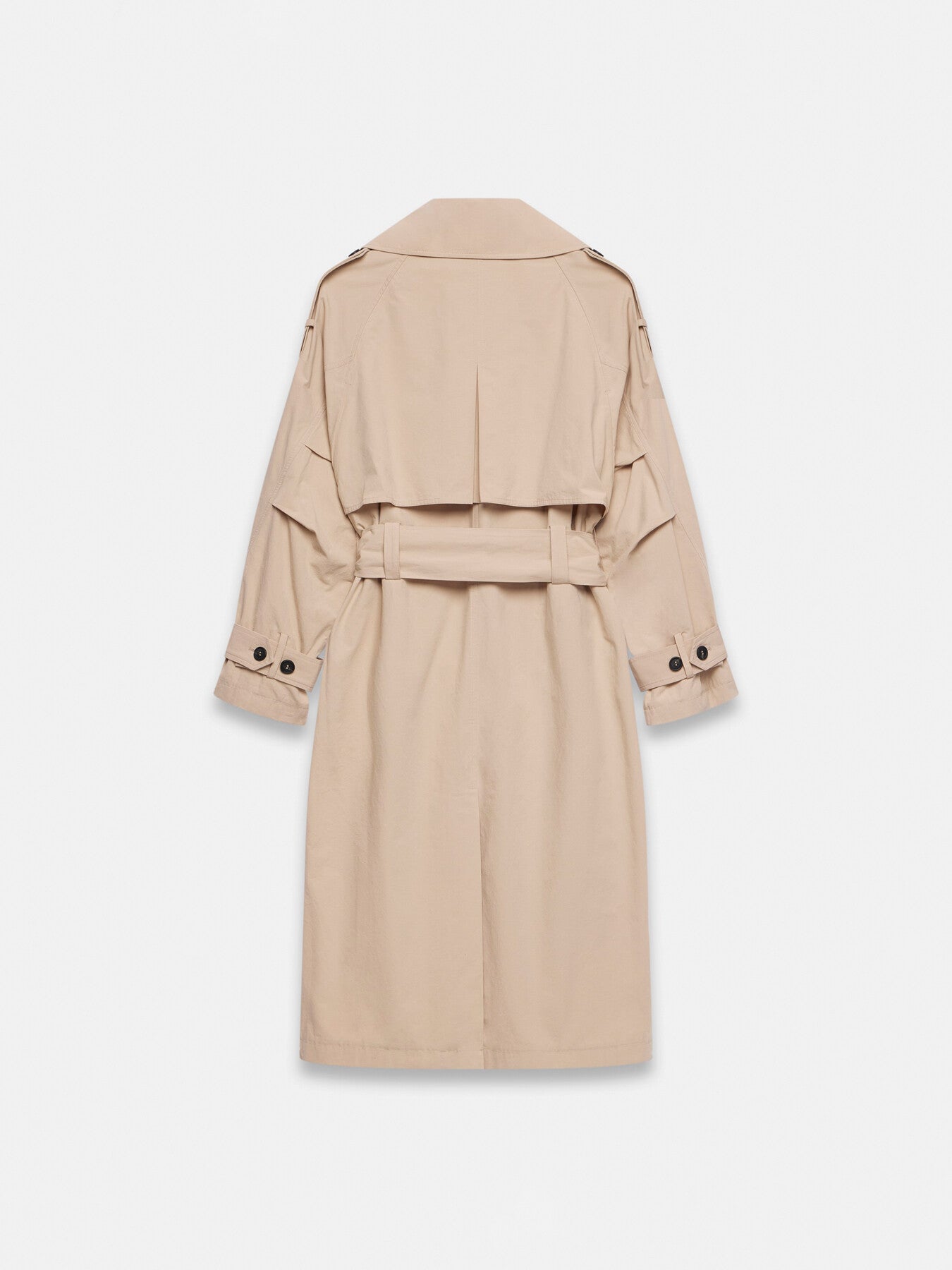 Beige Oversized Trench Coat