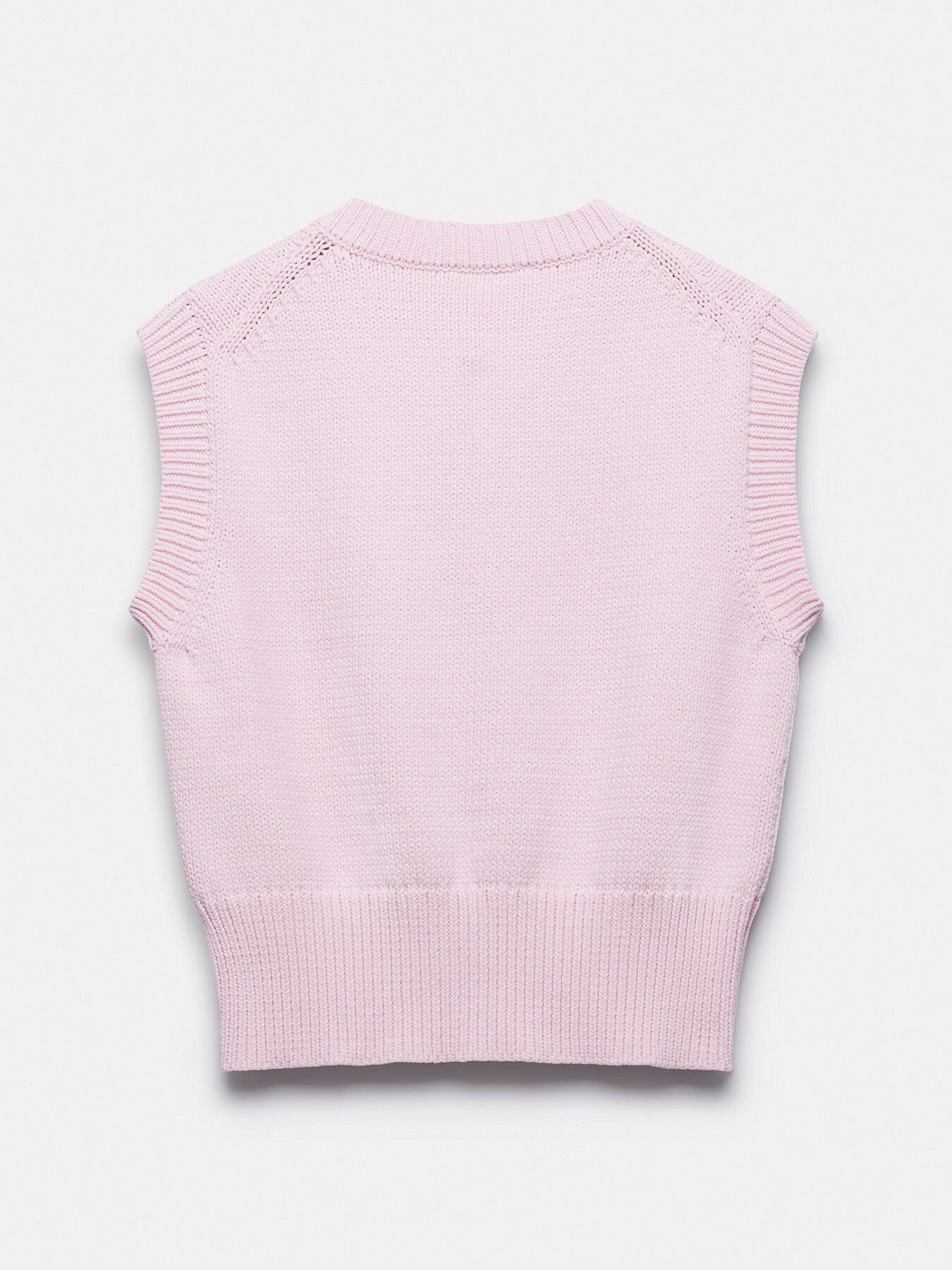 Cotton Blend Button Vest