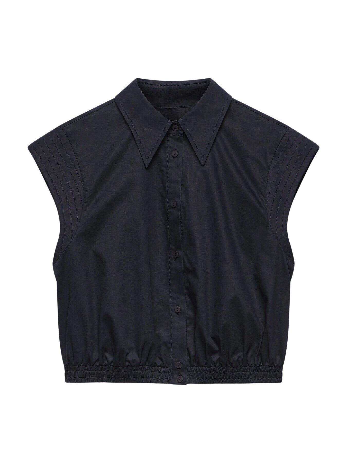 Cotton Cropped Shirt