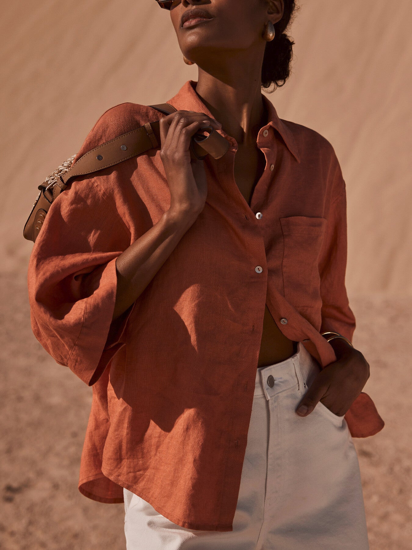 Rust Linen Shirt