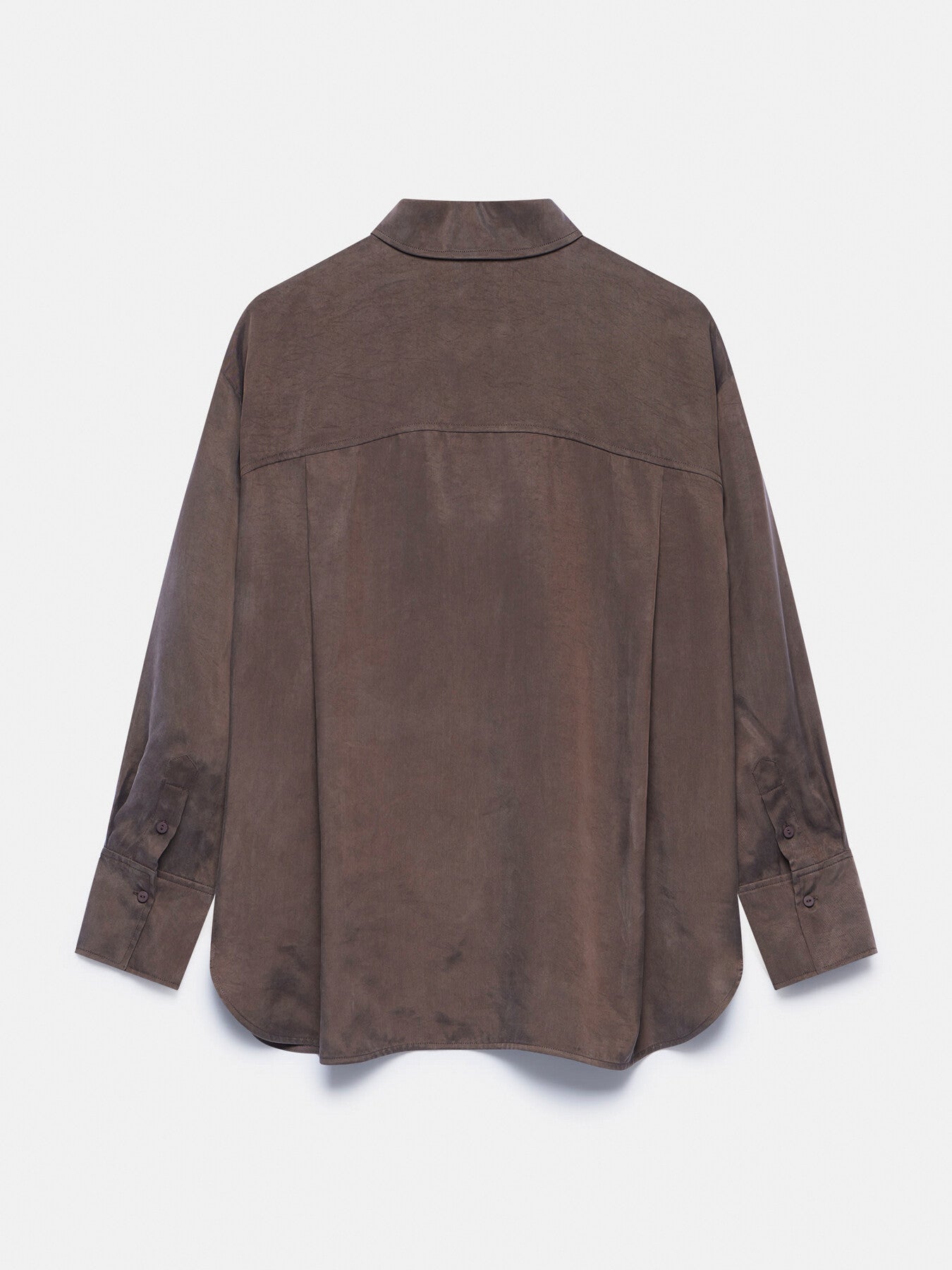 Brown Oversized Pocket Shirt