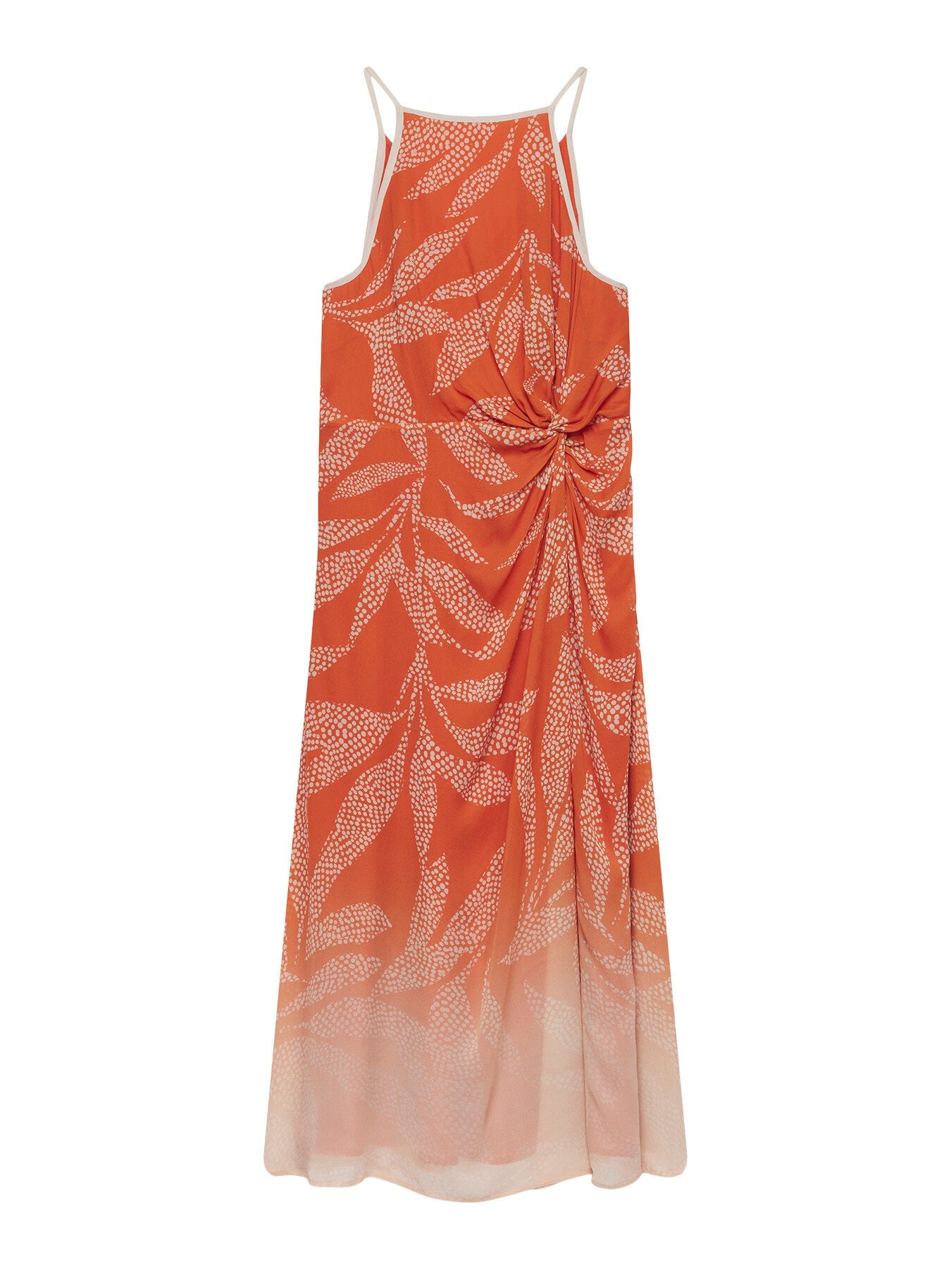 Printed Halter Maxi Dress