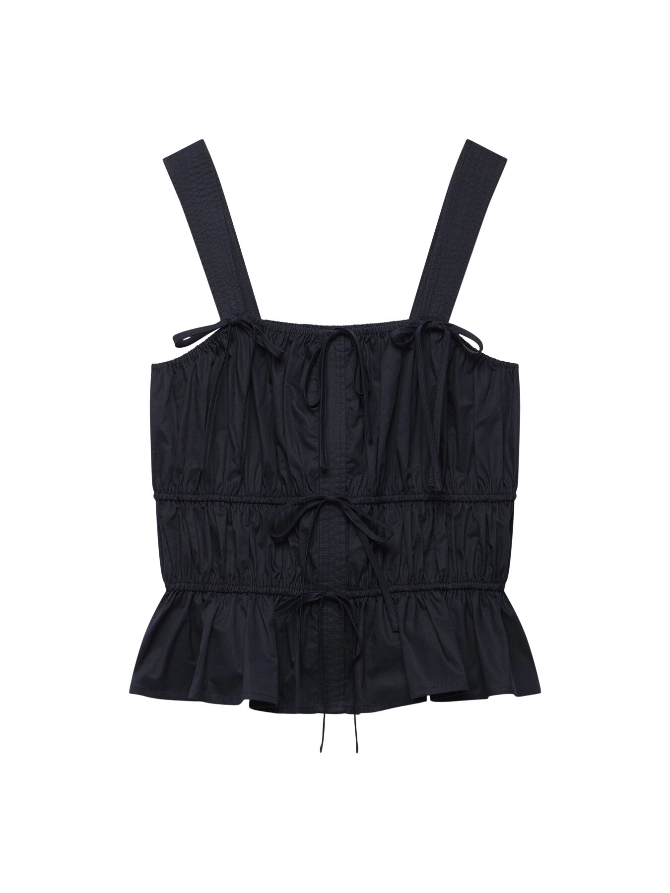 Cotton Ruched Cami Top