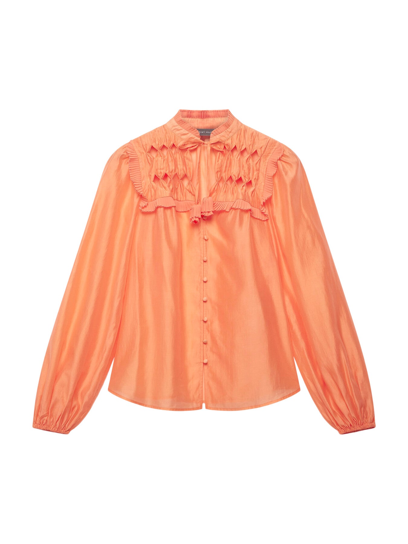 Textured Tie Blouse