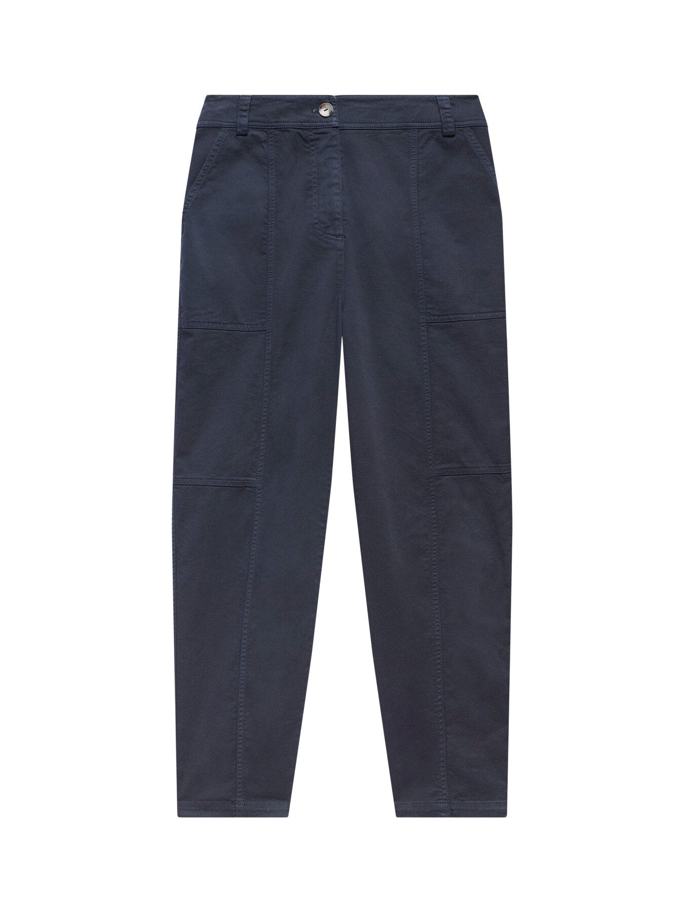 Cotton Blend Tapered Chinos