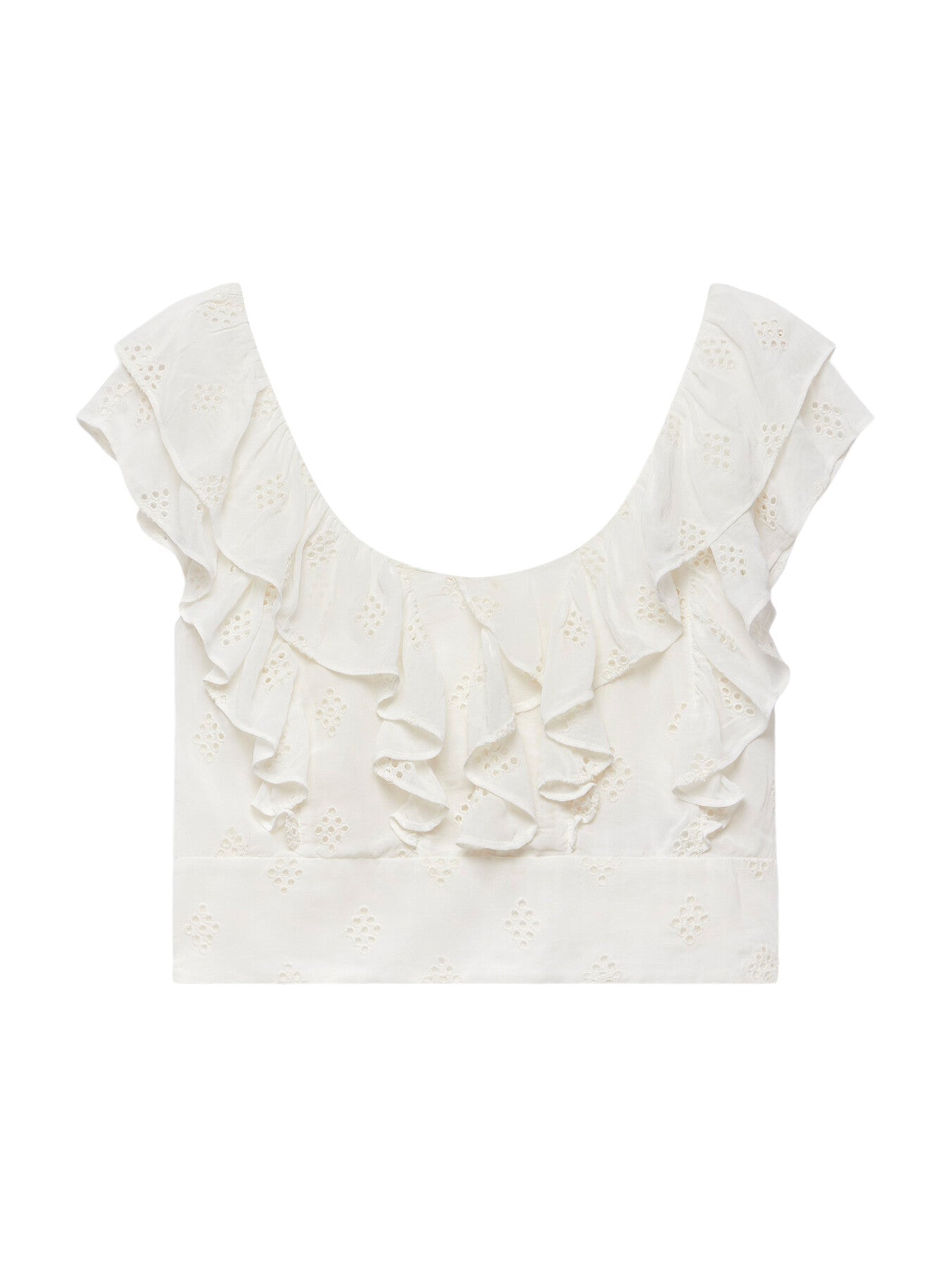Broderie Crop Top