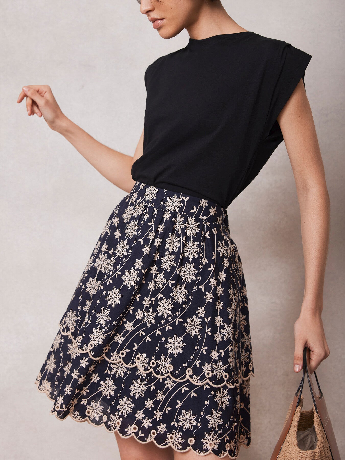 Cotton Mini Skirt