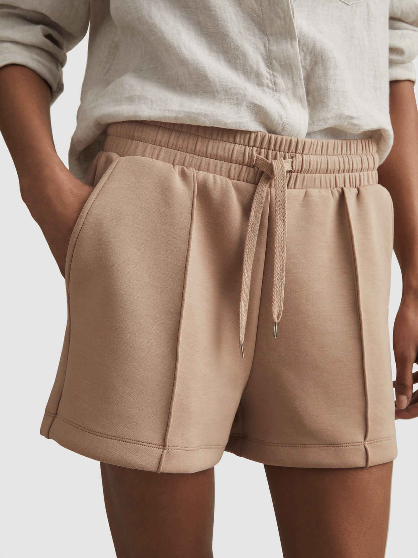 Joanna Modal Blend Drawstring Co-Ord Sweat Shorts