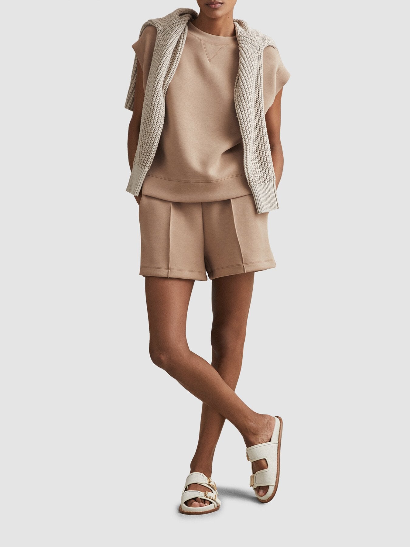 Joanna Modal Blend Drawstring Co-Ord Sweat Shorts