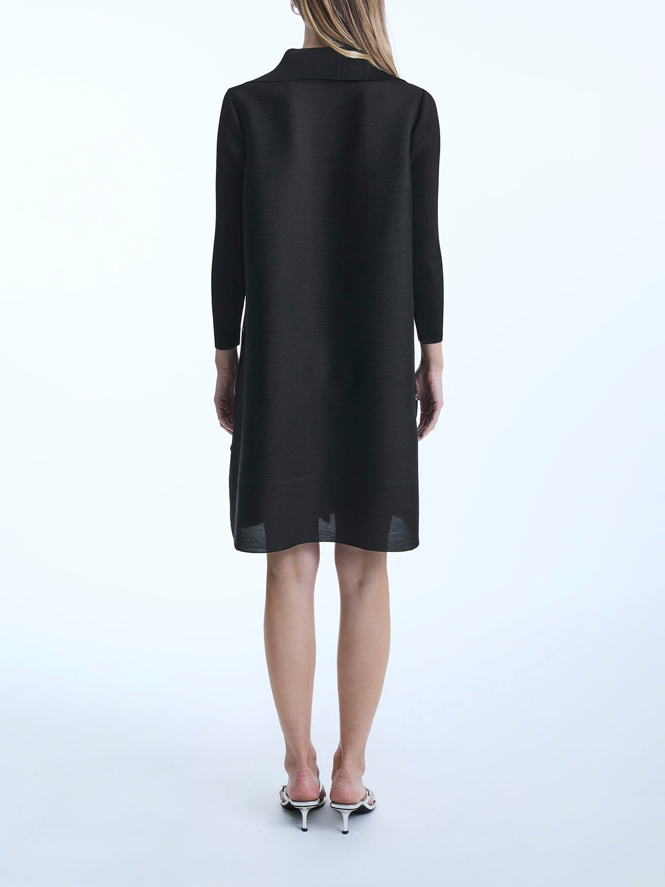 Pleated Short Shirt  Dress