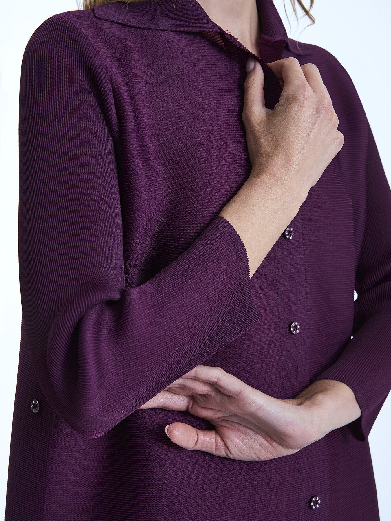 Pleated Short Shirt  Dress